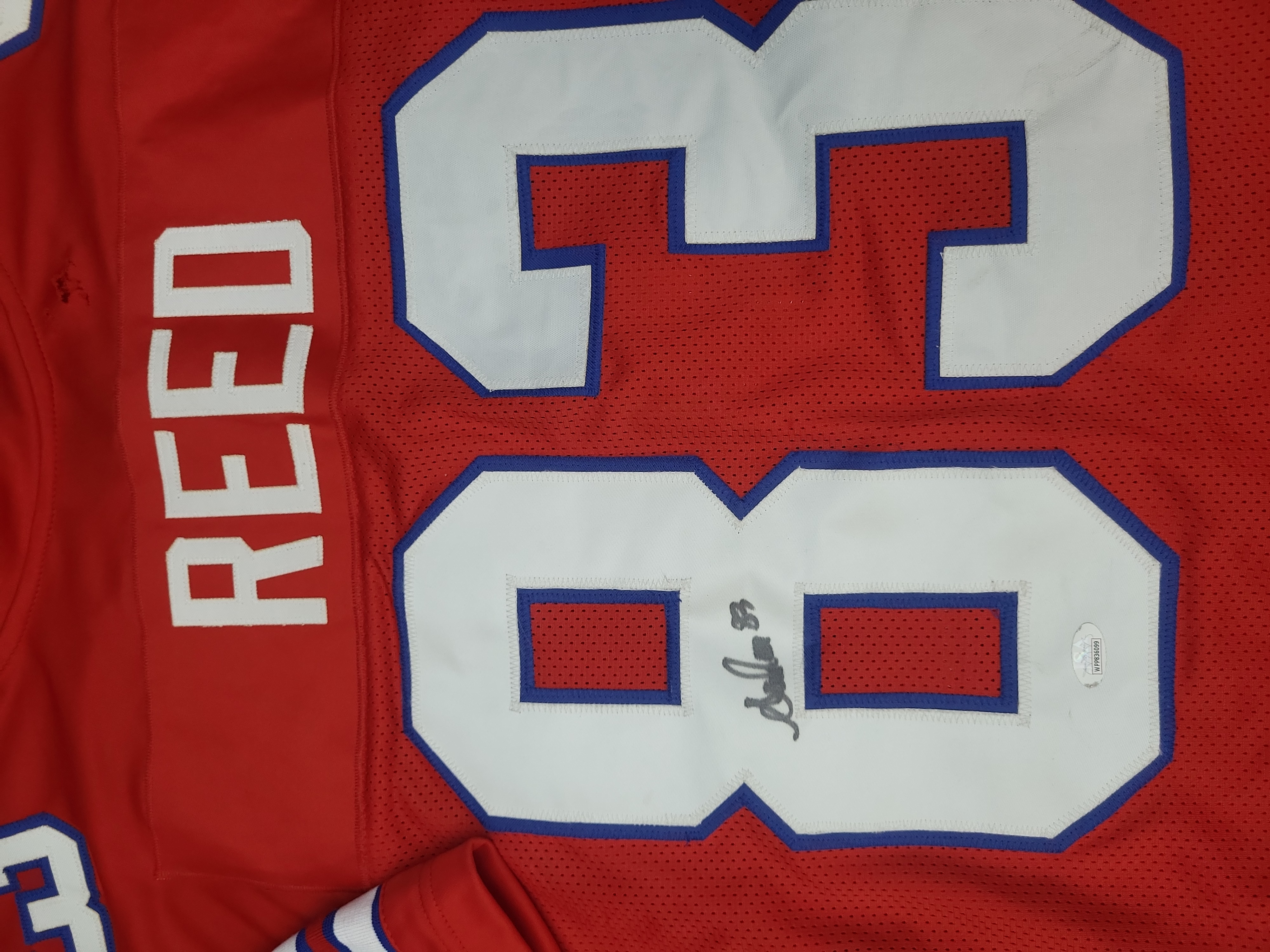 I03556 | Andre Reed Signed Buffalo Bills Custom Football Jersey with JSA Authentication