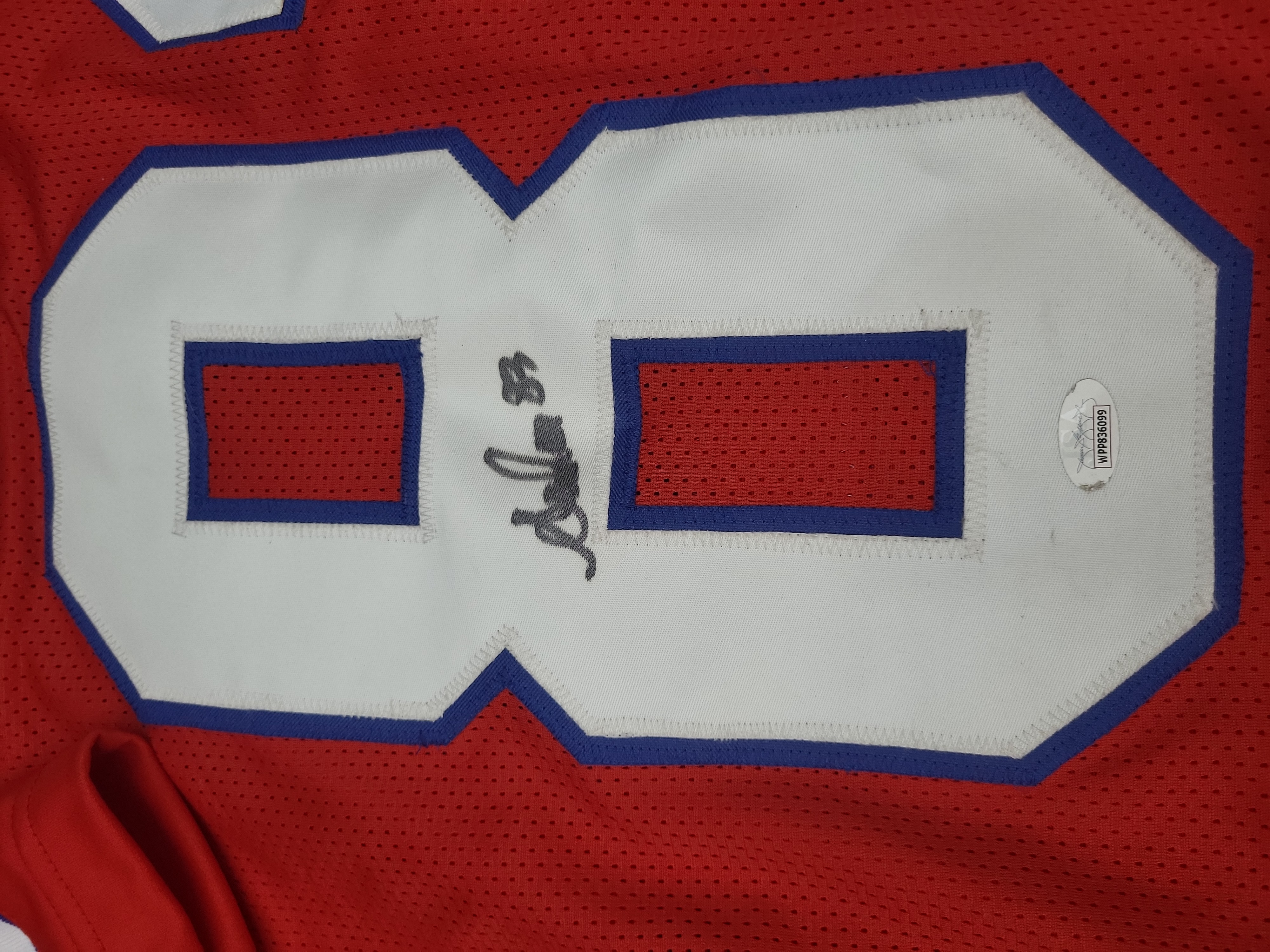 I03556 | Andre Reed Signed Buffalo Bills Custom Football Jersey with JSA Authentication
