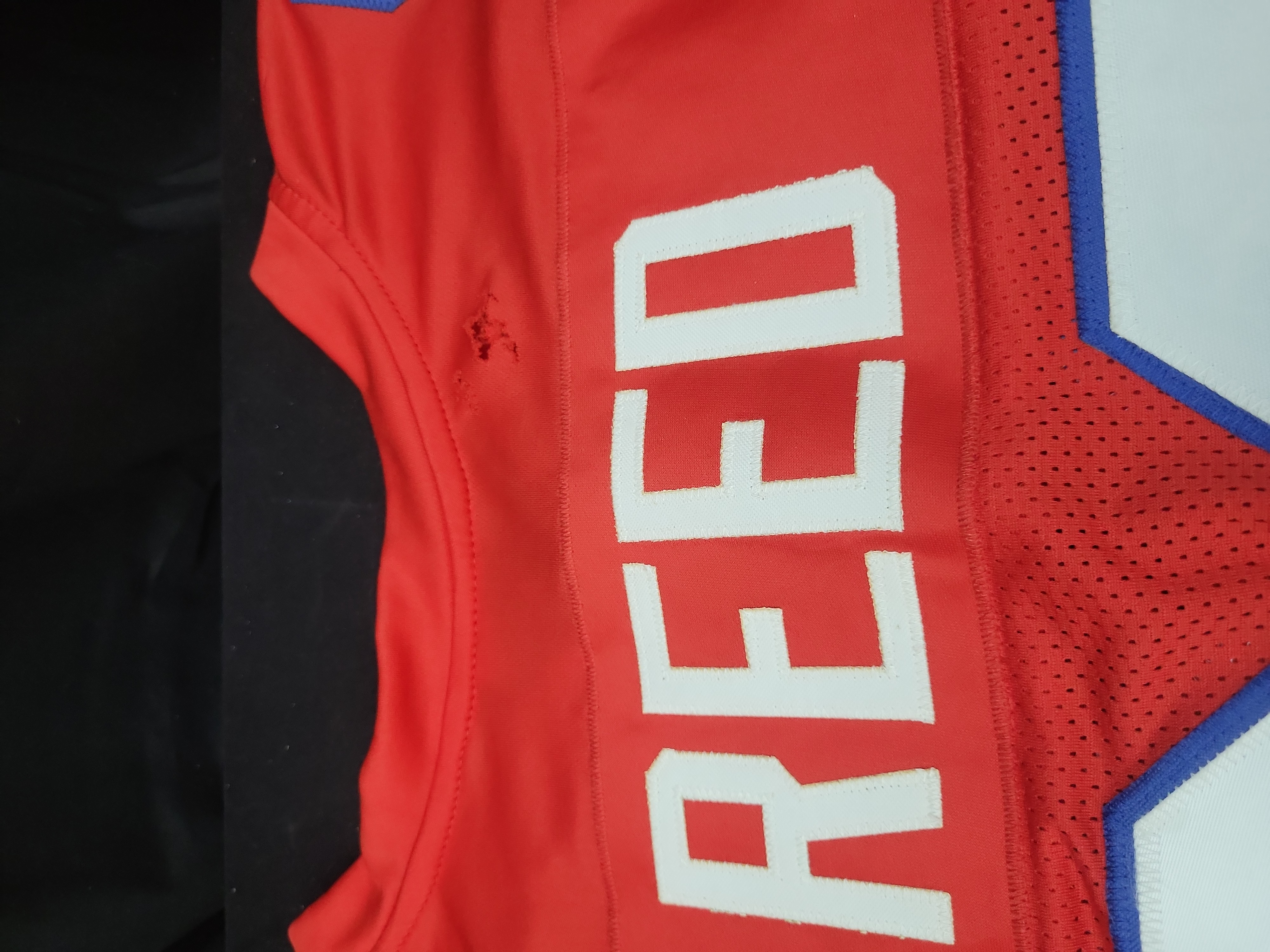 I03556 | Andre Reed Signed Buffalo Bills Custom Football Jersey with JSA Authentication