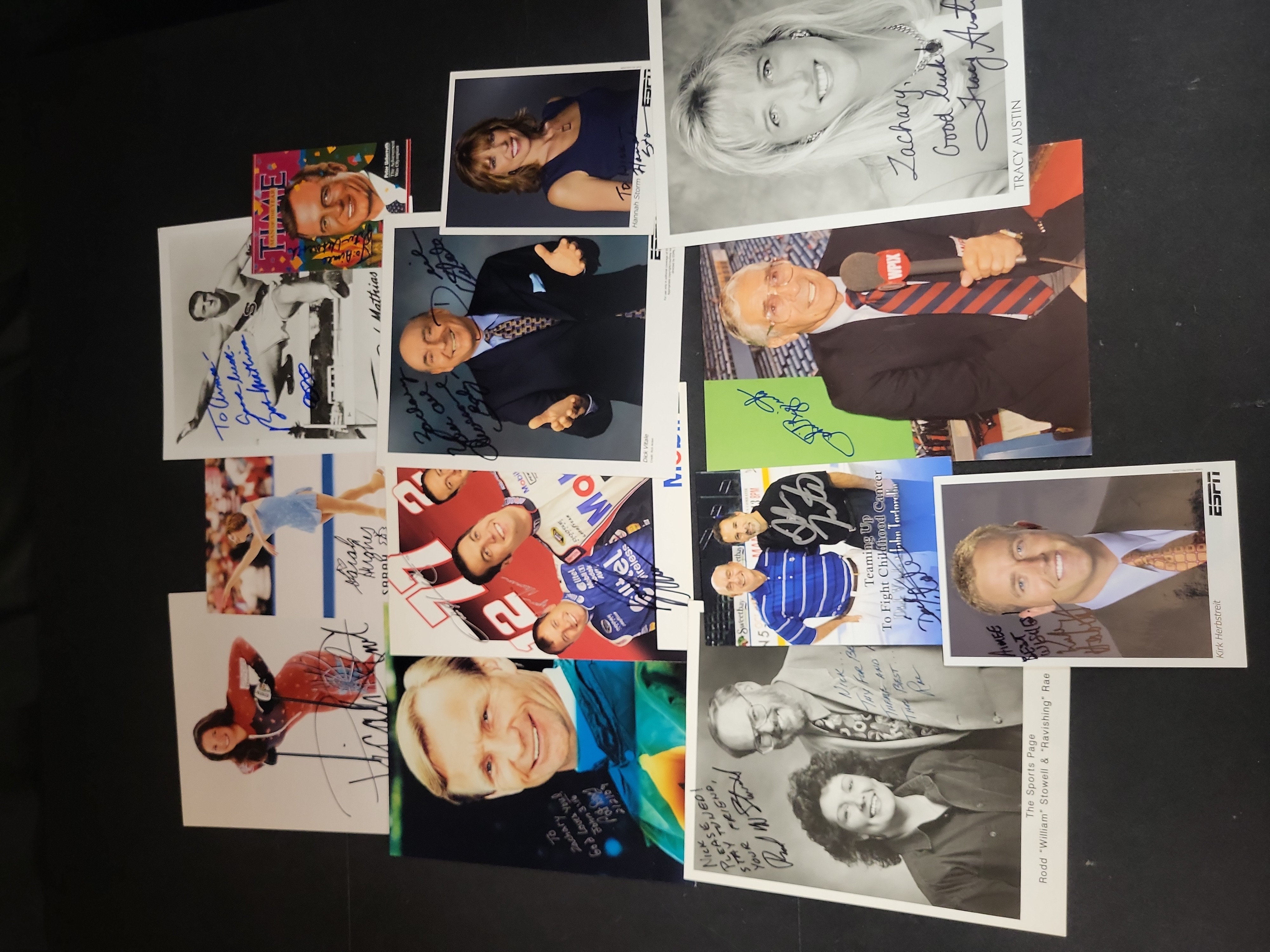 I03019 | A Collection of Autographed Sports and Entertainment Promotional Photographs and Ephemera