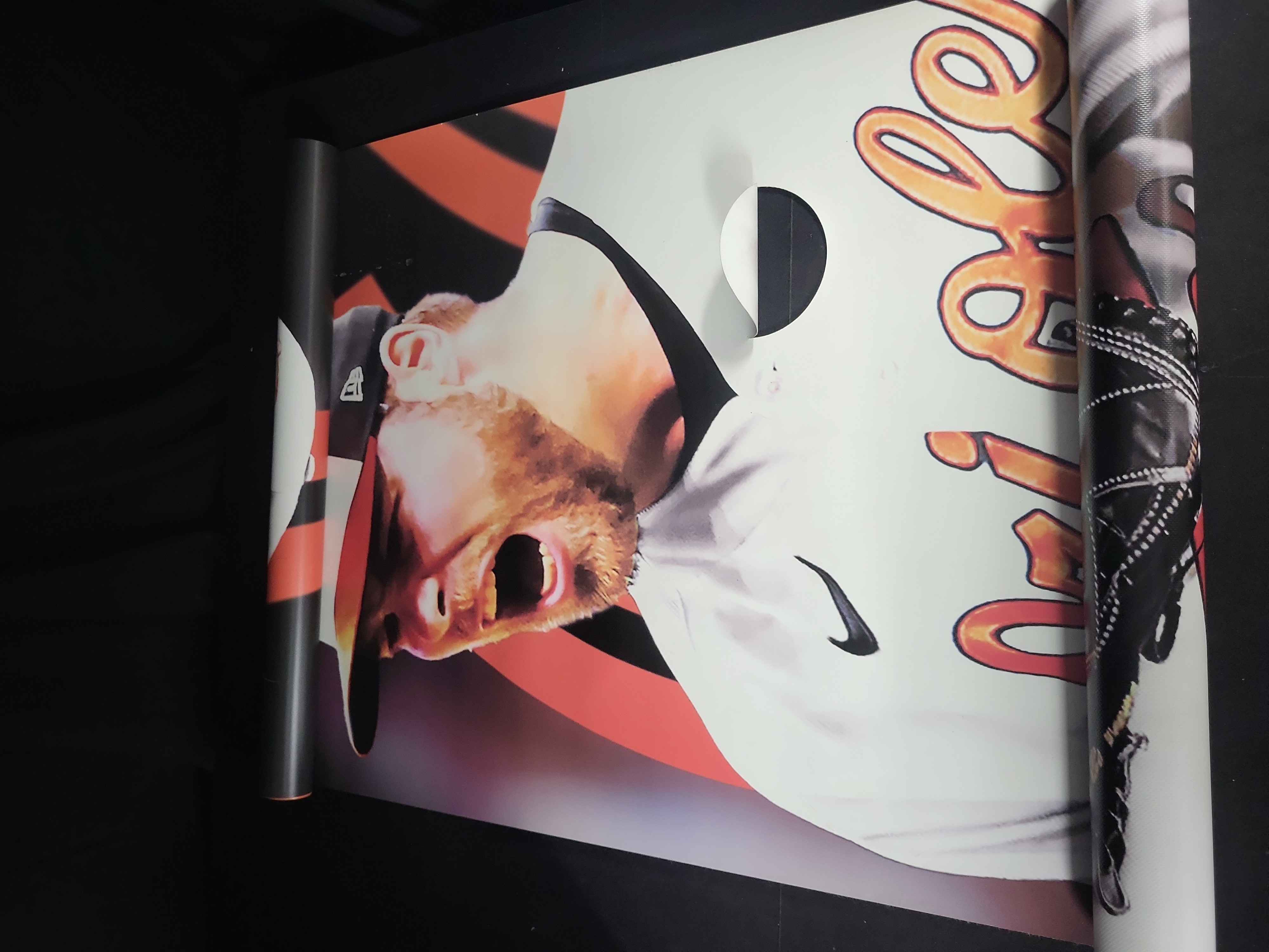 I03180 | Large Baltimore Orioles Corbin Burnes Promotional Stadium Banner