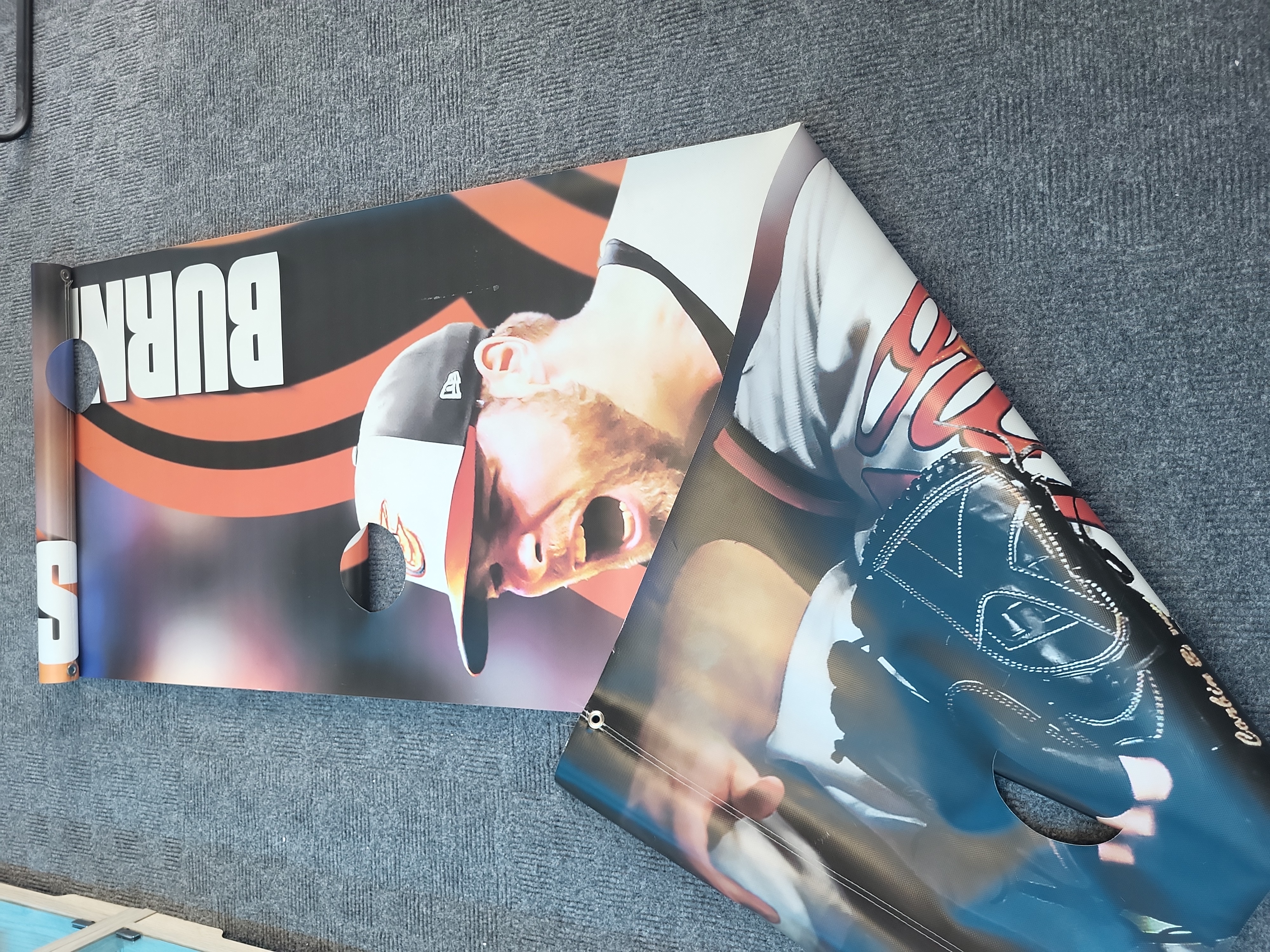 I03180 | Large Baltimore Orioles Corbin Burnes Promotional Stadium Banner