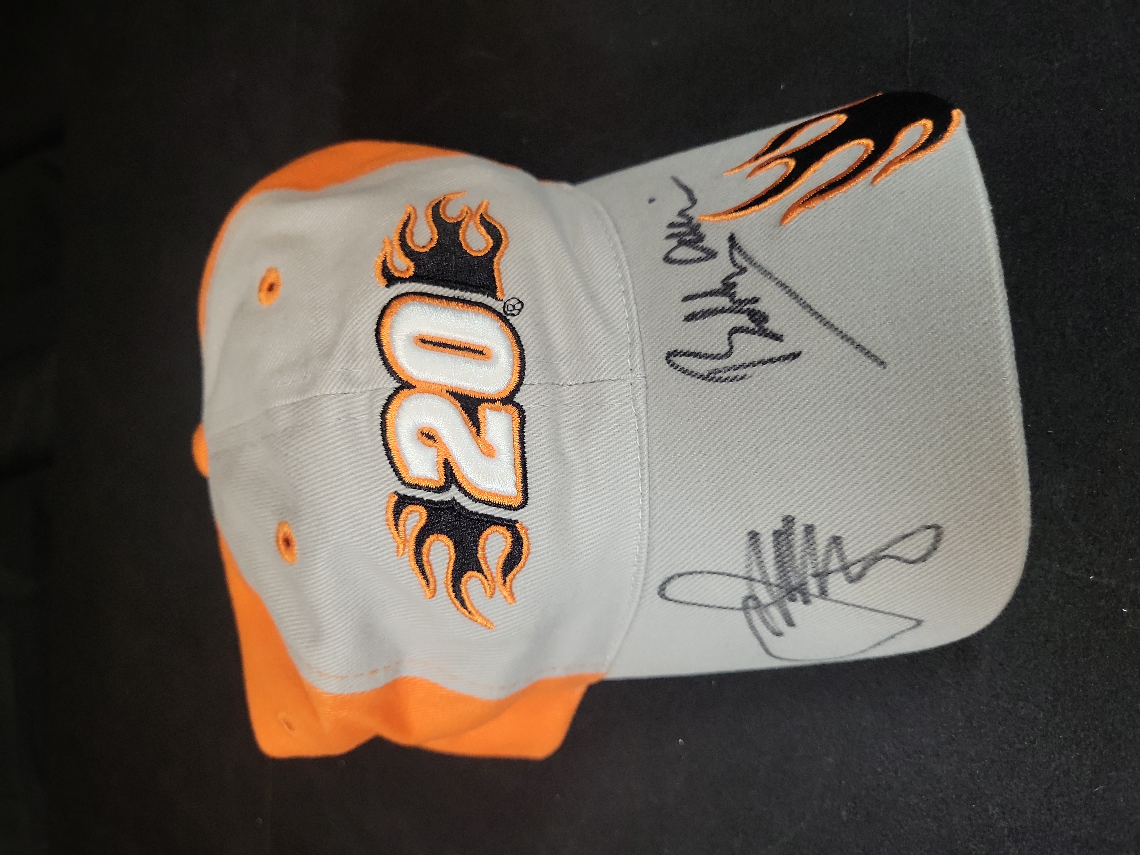 I03238 | Tony Stewart Number 20 Joe Gibbs Racing NASCAR Signed Adjustable Hat