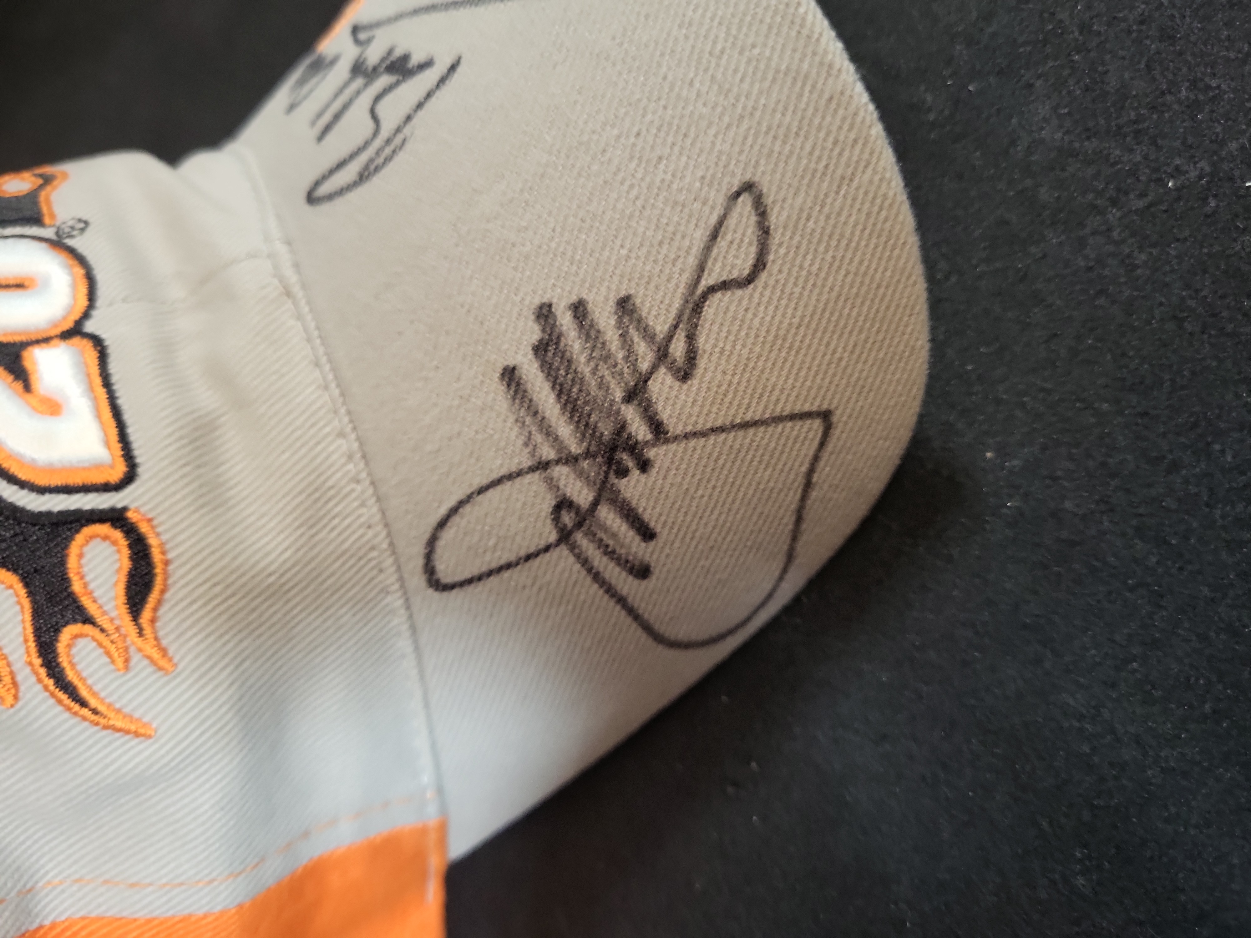 I03238 | Tony Stewart Number 20 Joe Gibbs Racing NASCAR Signed Adjustable Hat