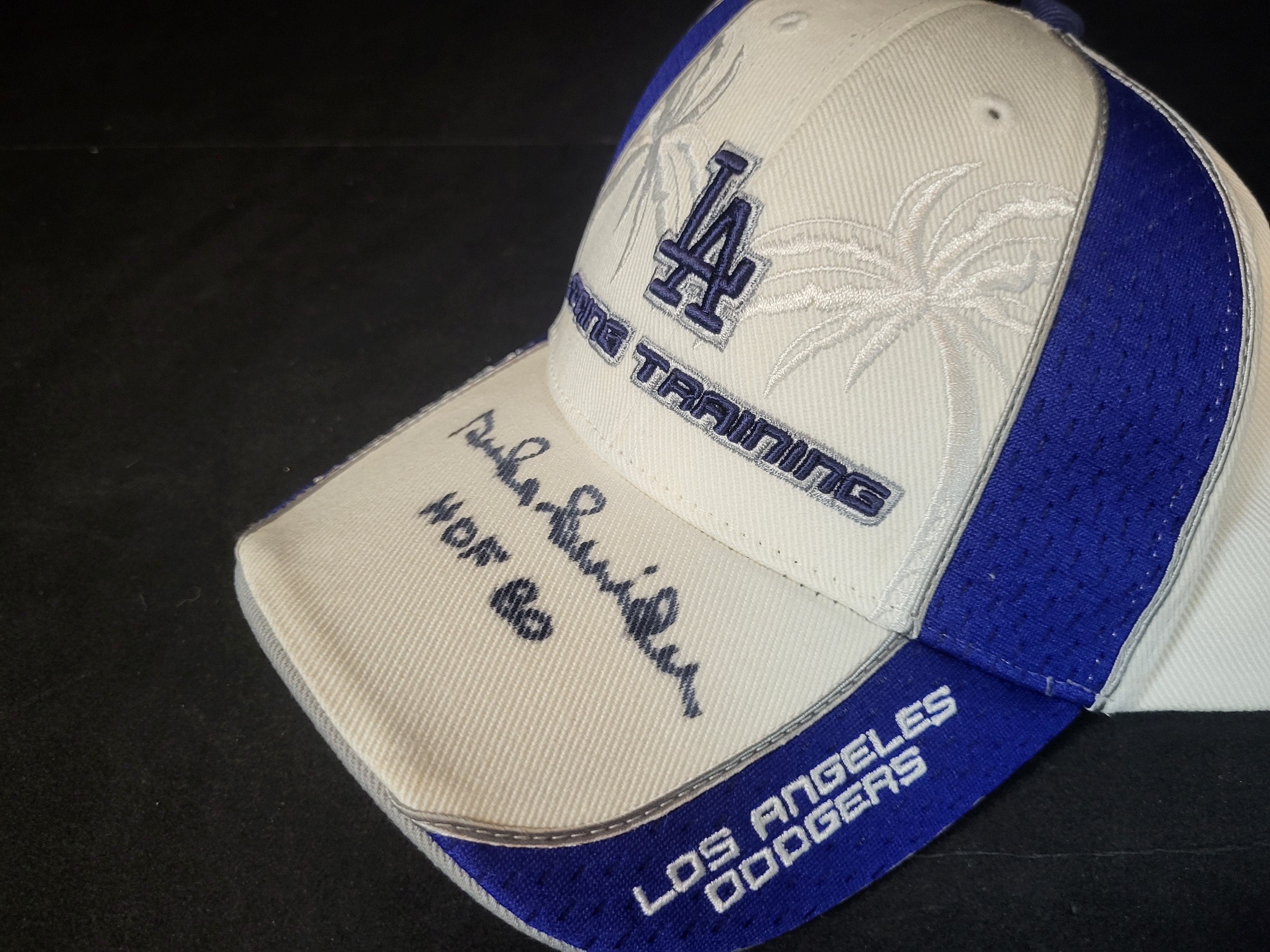I03090 | Duke Snider Signed Los Angeles Dodgers Spring Training Baseball Cap with MLB Authentication Hologram