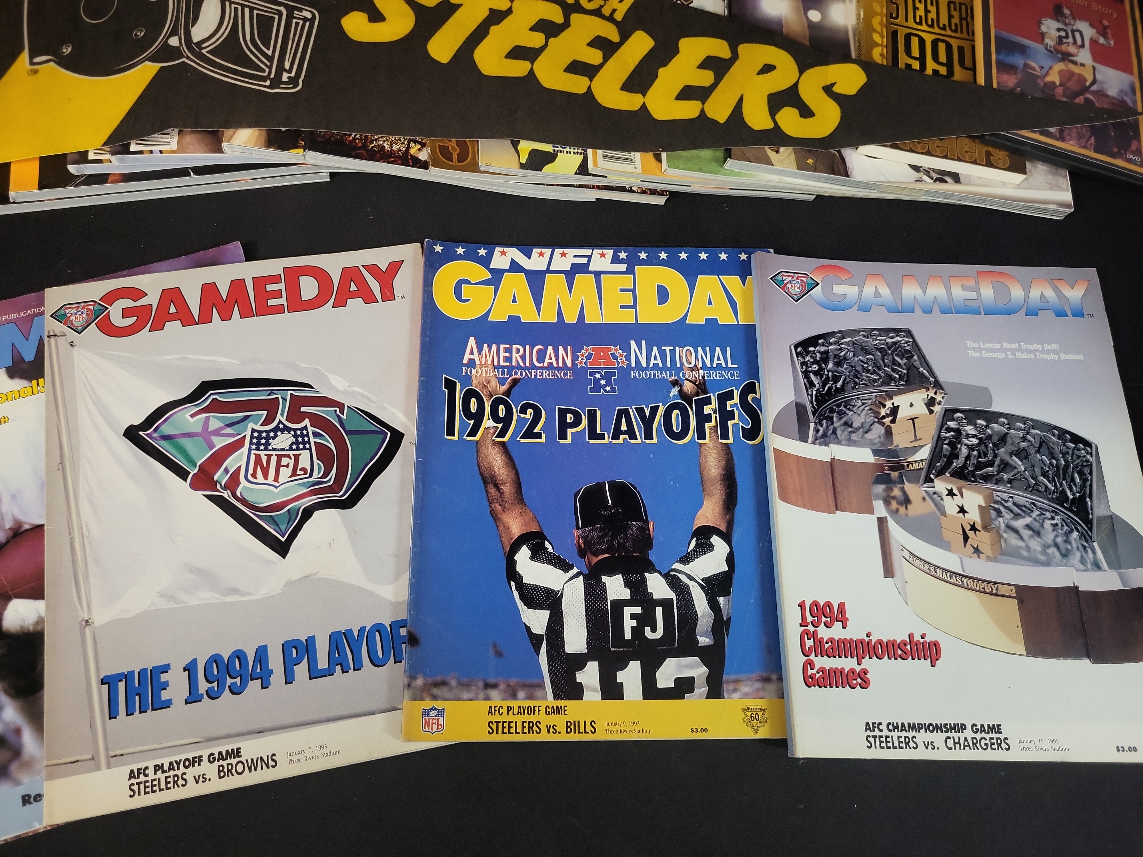 I03043 | An Assortment of NFL and Minor League Football Memorabilia Featuring Signed Washington Redskins Pennant