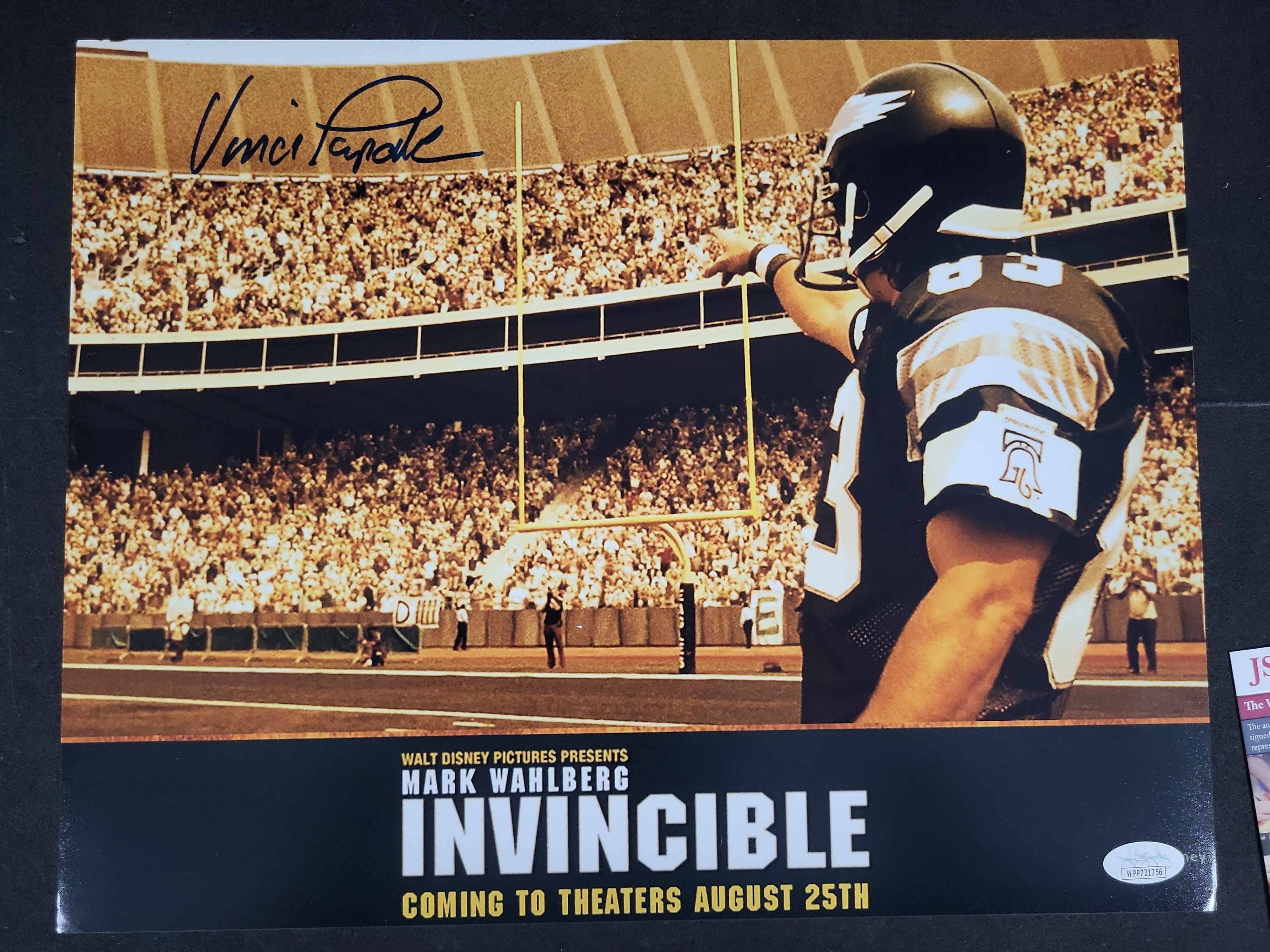 I03575 | Vince Papale Hand-Signed Invincible Movie Promotional Photograph with JSA Authentication
