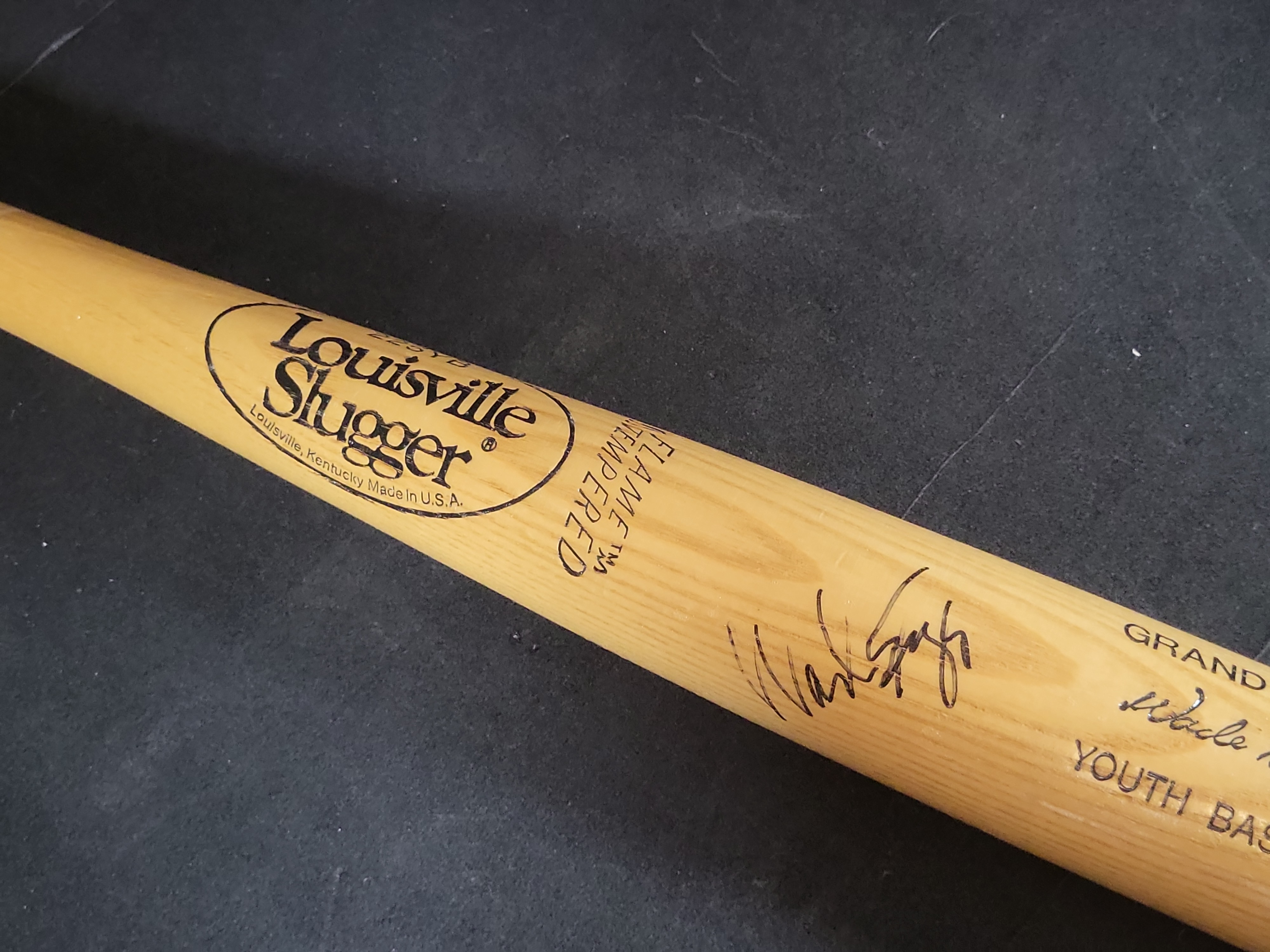 I03112 | Wade Boggs Autographed Louisville Slugger Grand Slam Youth Baseball Bat with JSA Authentication