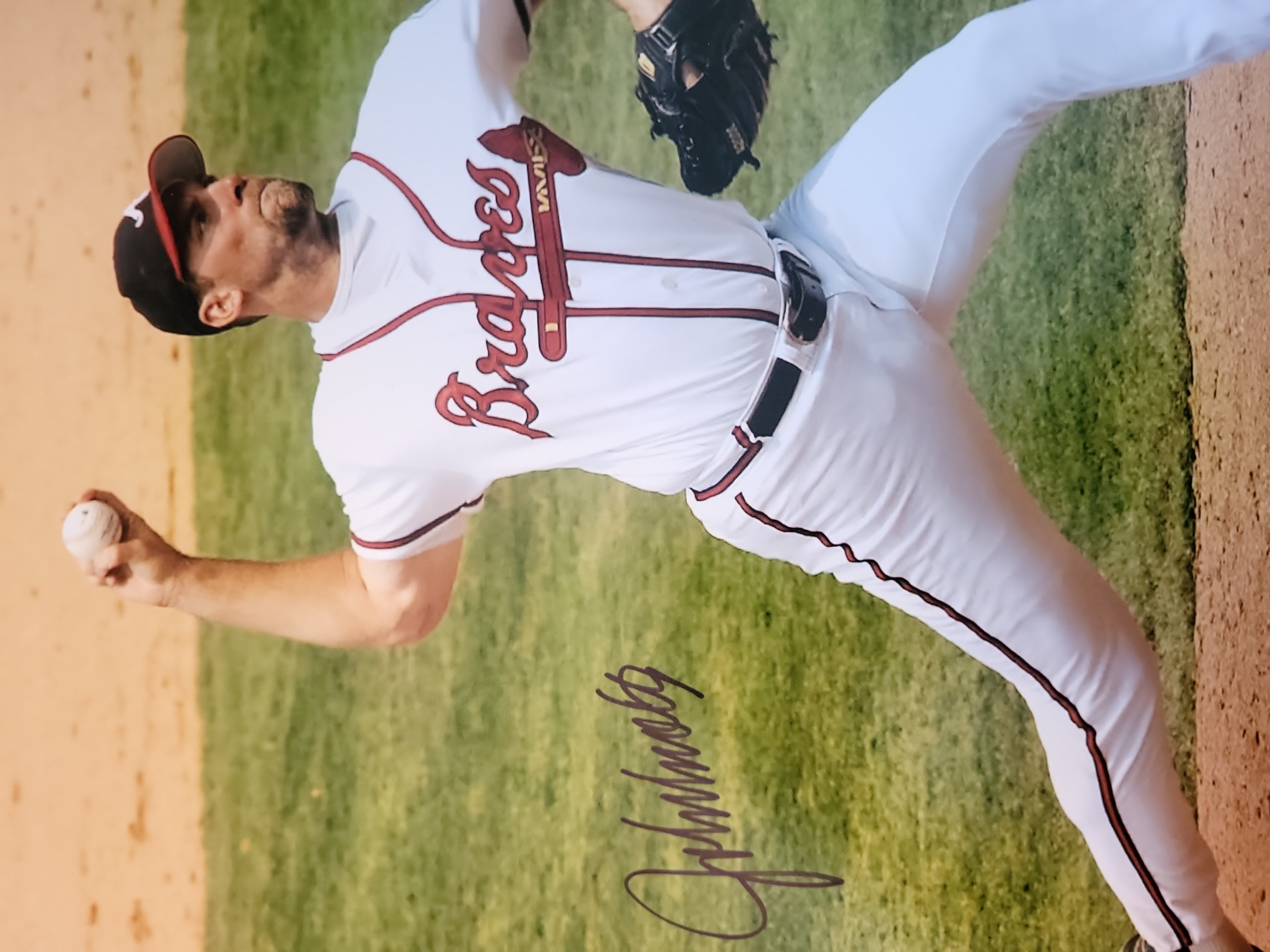 I00977 | John Smoltz Autographed Atlanta Braves 16x20, Beckett Witnessed Authentication