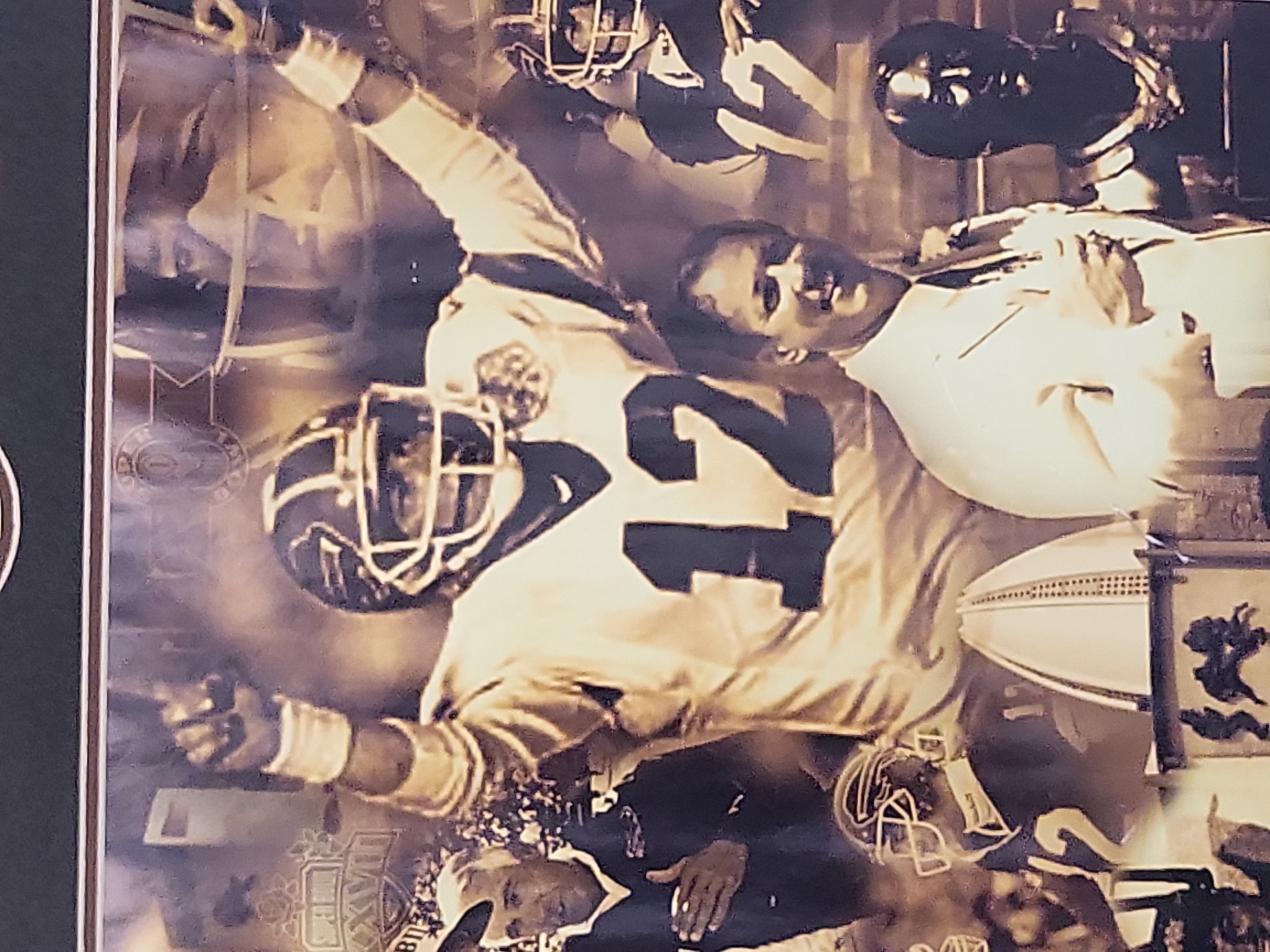 I03646 | Buffalo Bills Jim Kelly Framed Pro Football Hall of Fame Photo Collage with Medallions
