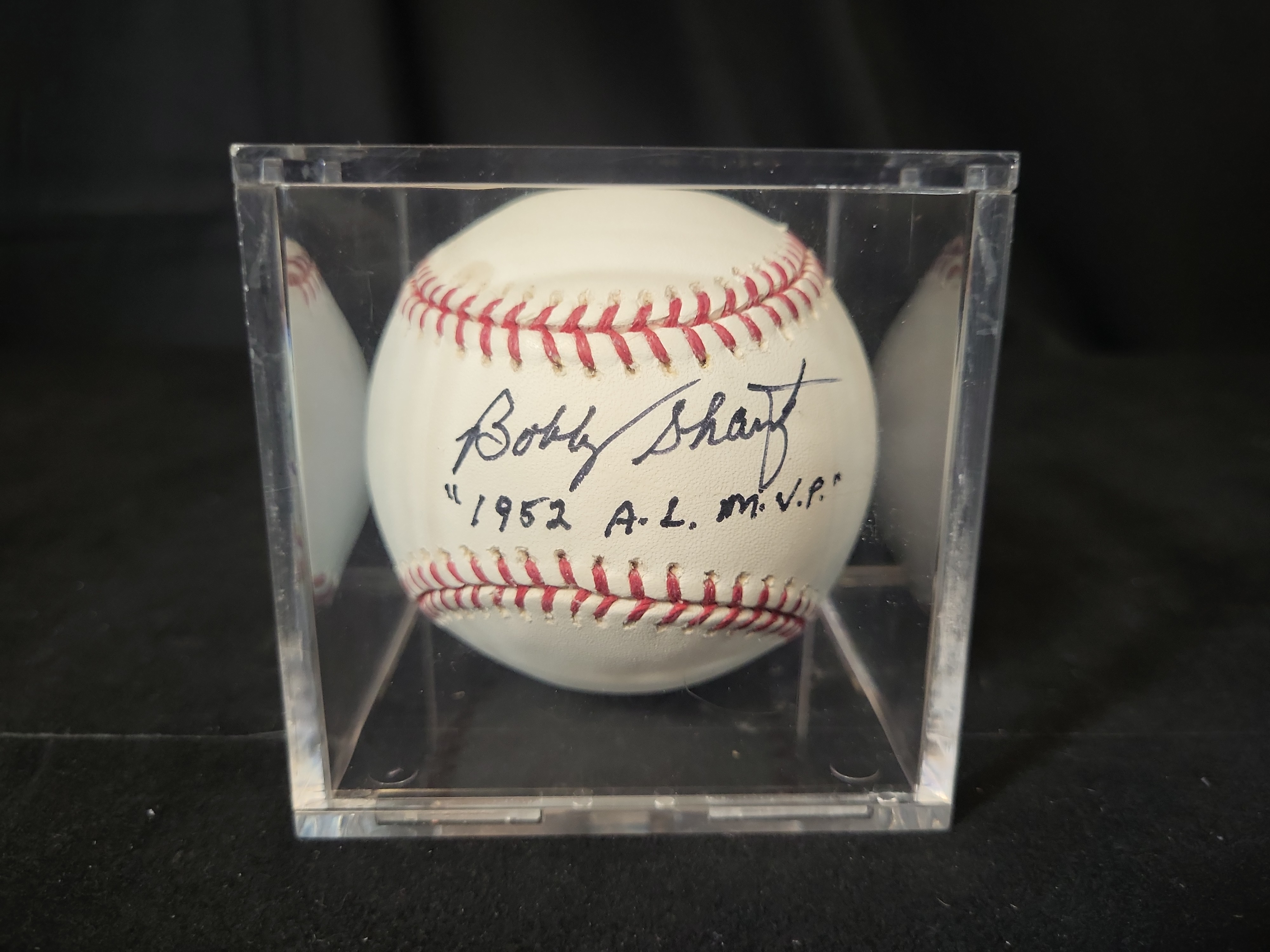 I03073 | Bobby Shantz Autographed Official Major League Baseball with 1952 AL MVP Inscription