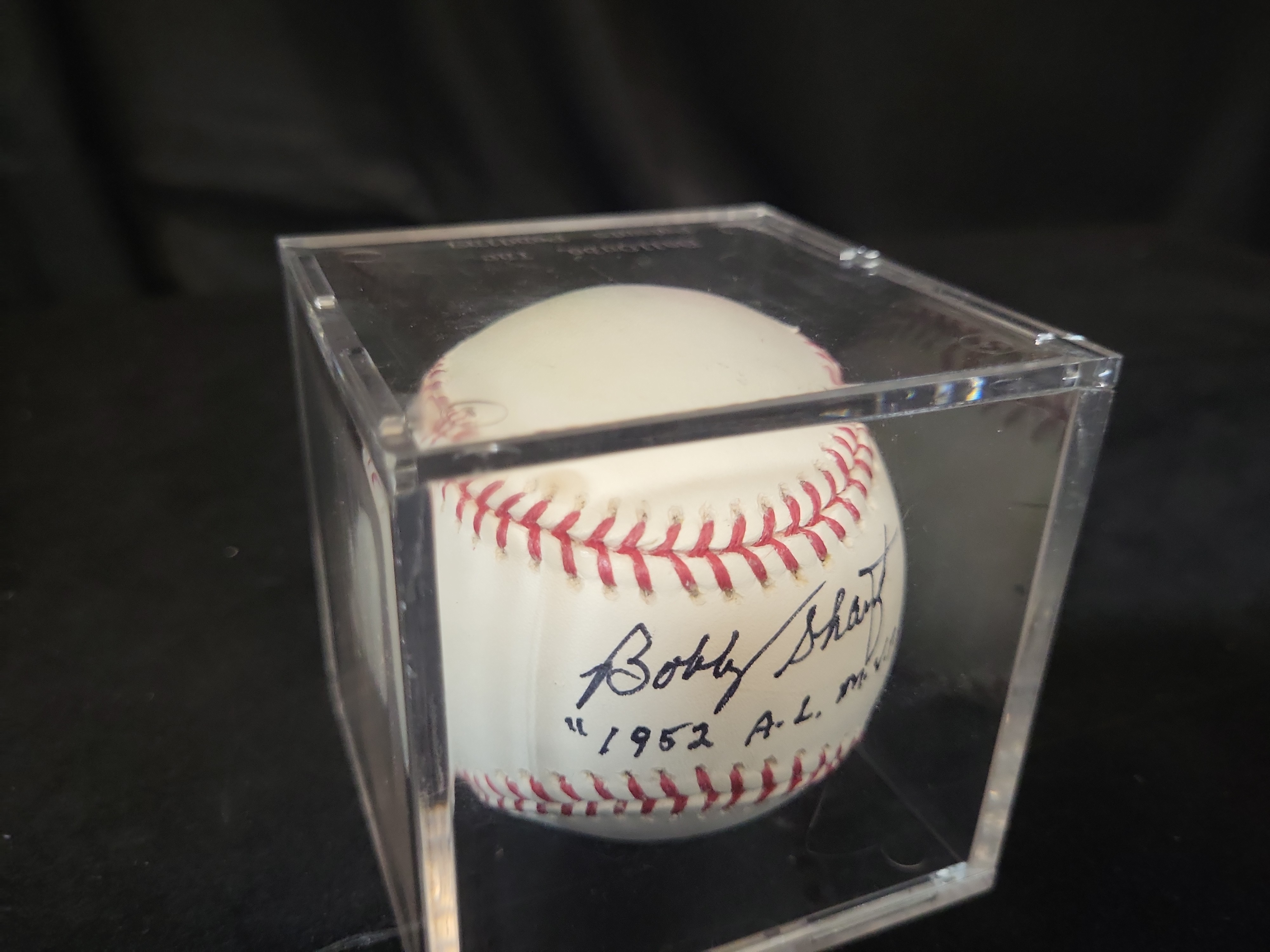 I03073 | Bobby Shantz Autographed Official Major League Baseball with 1952 AL MVP Inscription