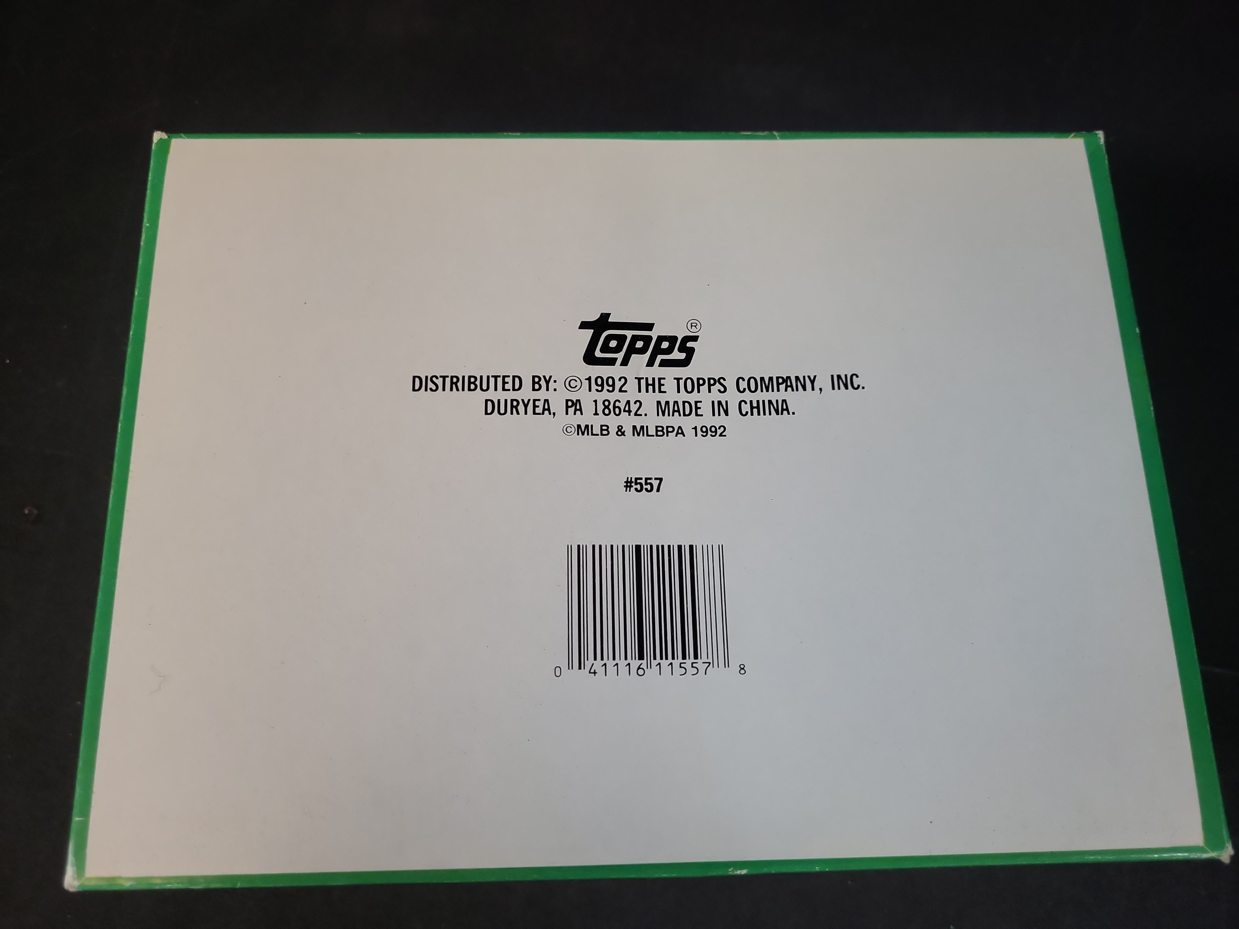 I03230 | 1992 Topps Baseball Triple Headers Retail Display Box with 24 Unopened Packages