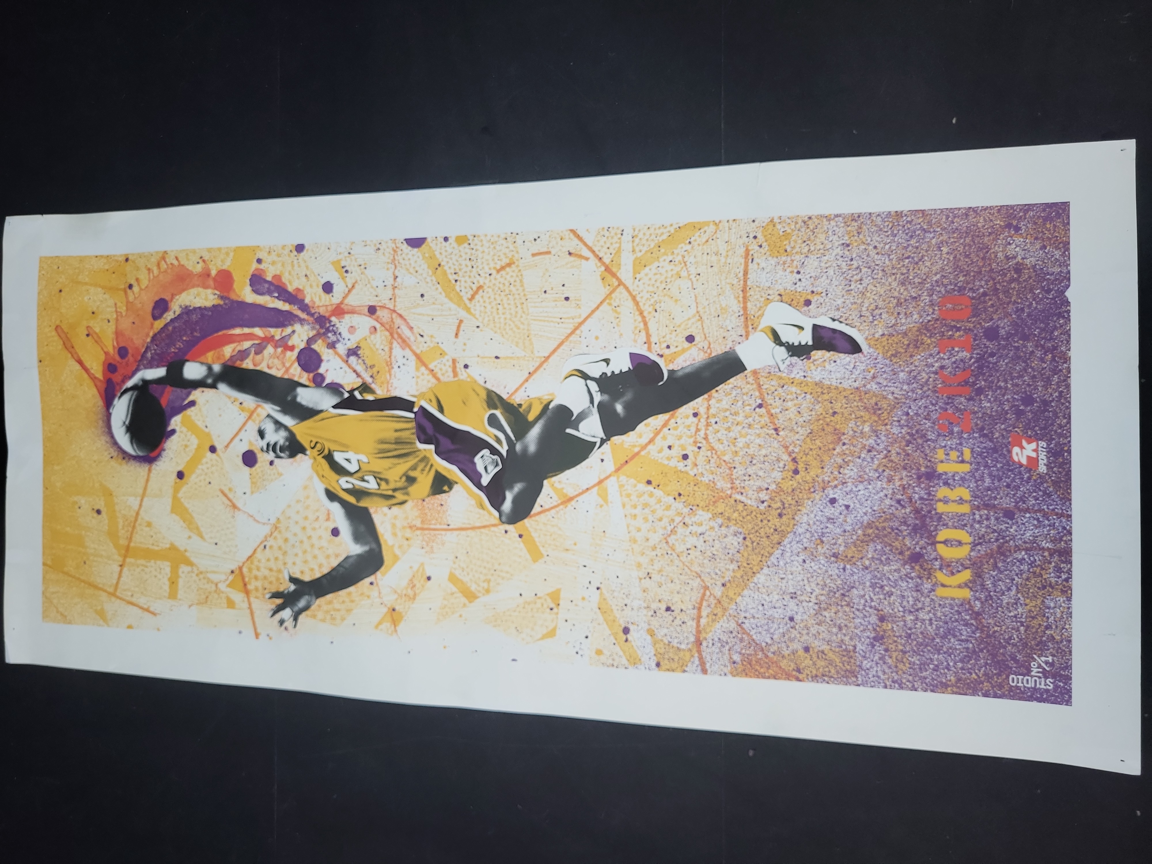 I03639 | NBA 2K10 Kobe Bryant Los Angeles Lakers Limited Edition Promotional Poster