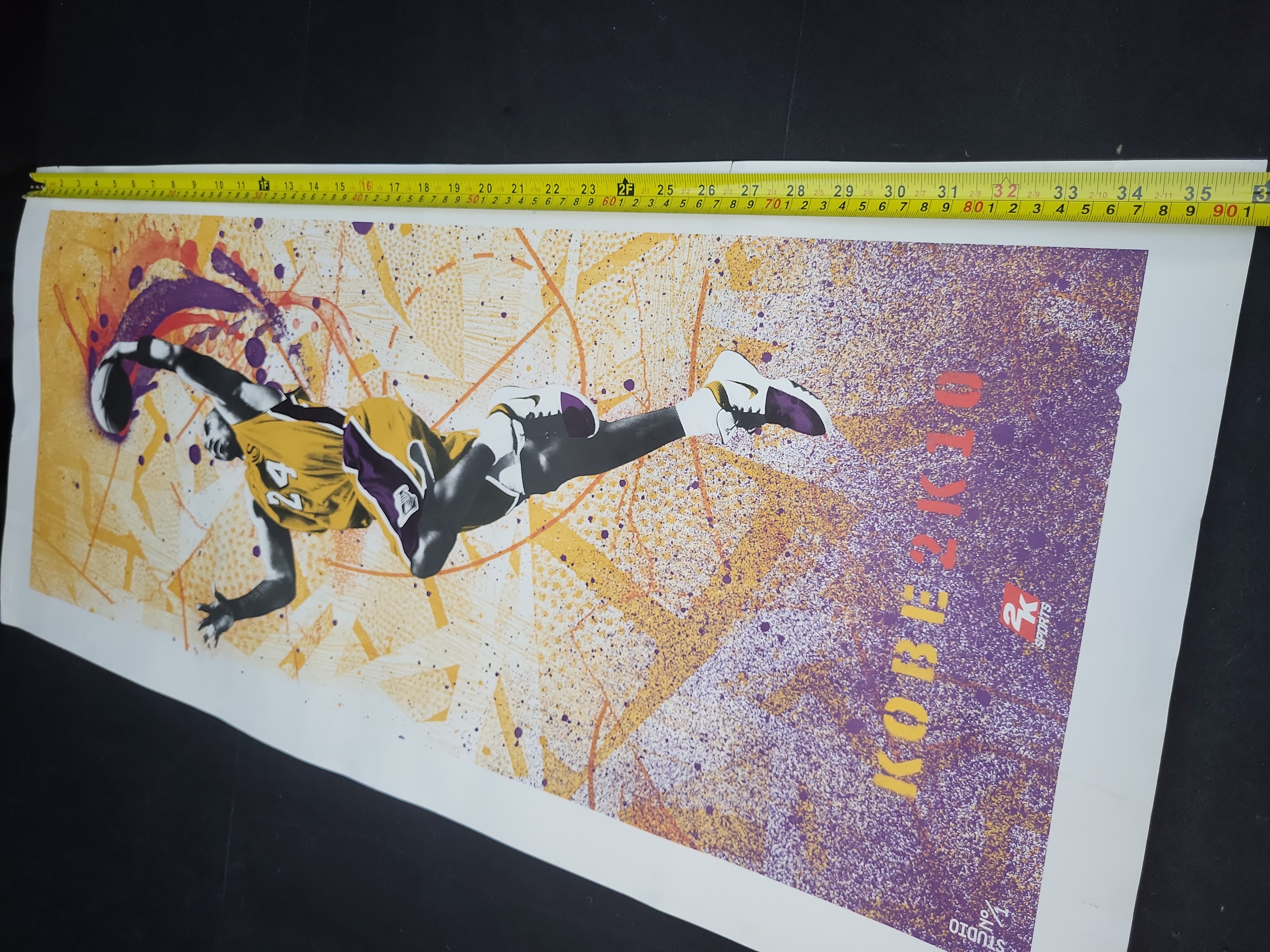 I03639 | NBA 2K10 Kobe Bryant Los Angeles Lakers Limited Edition Promotional Poster