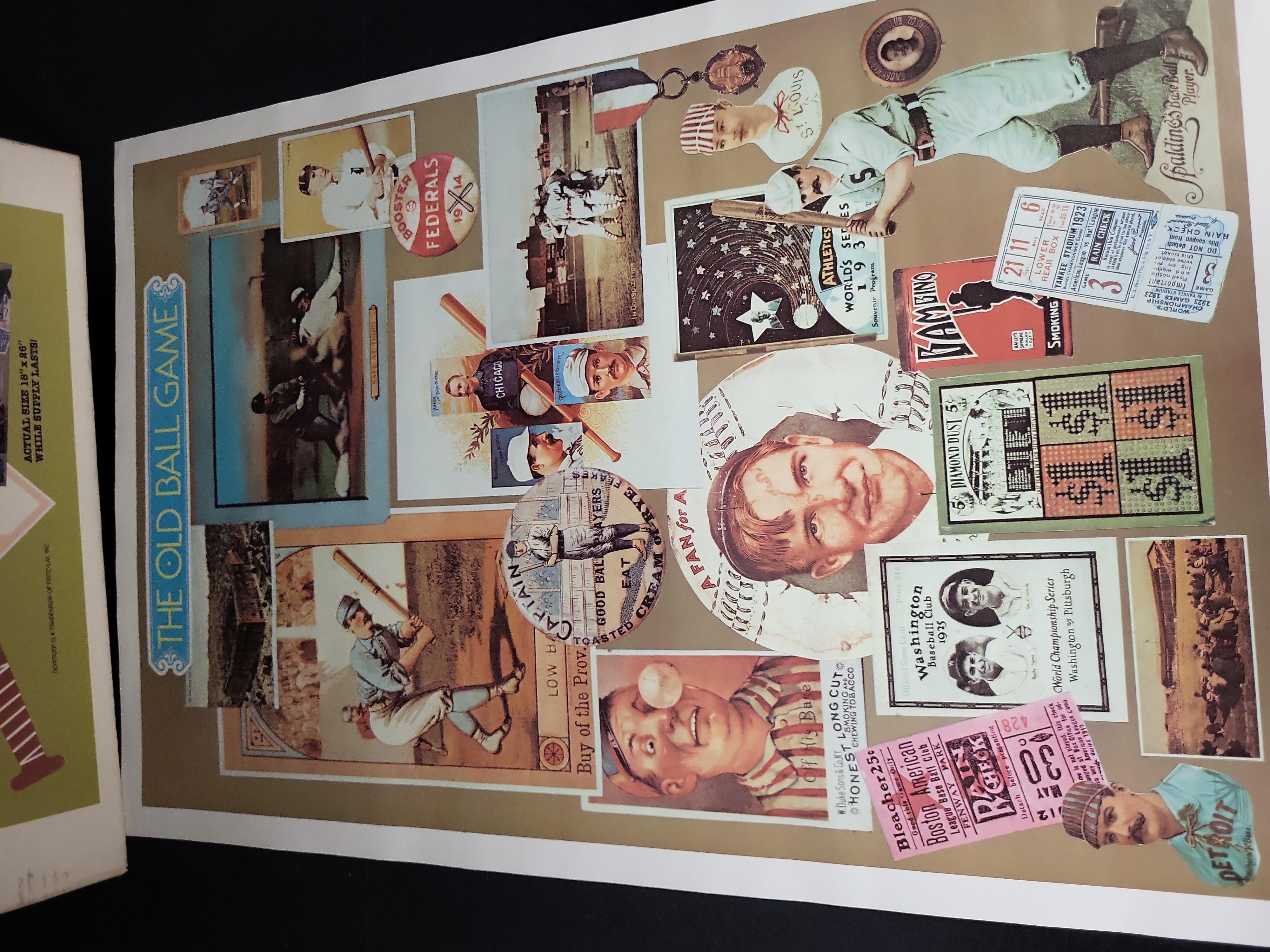I03179 | Vintage Doritos Promotional The Old Ball Game Nostalgic Baseball Poster and Original Envelope