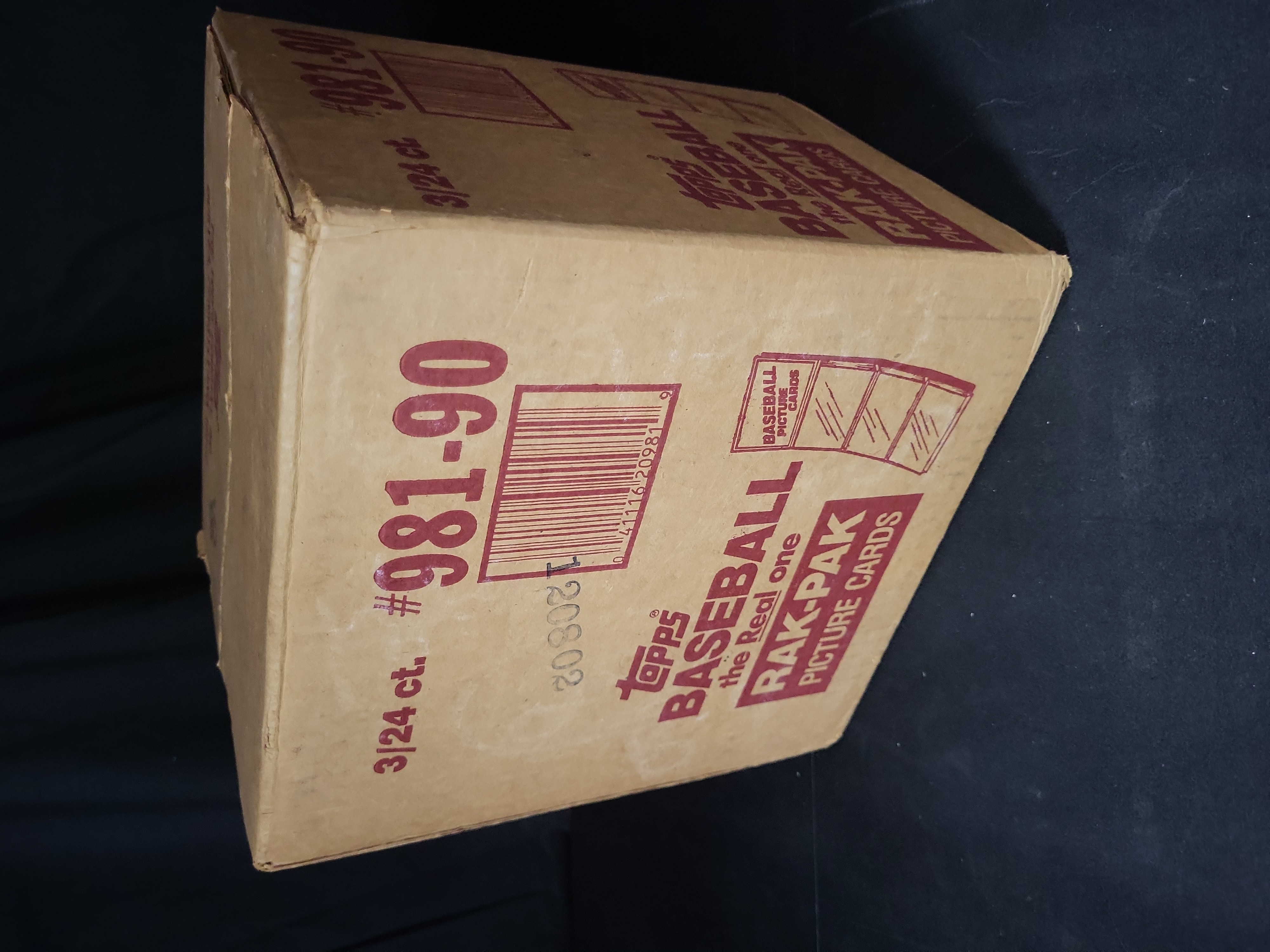 I03206 | 1990 Topps Baseball Rak-Pak Unopened Shipping Case