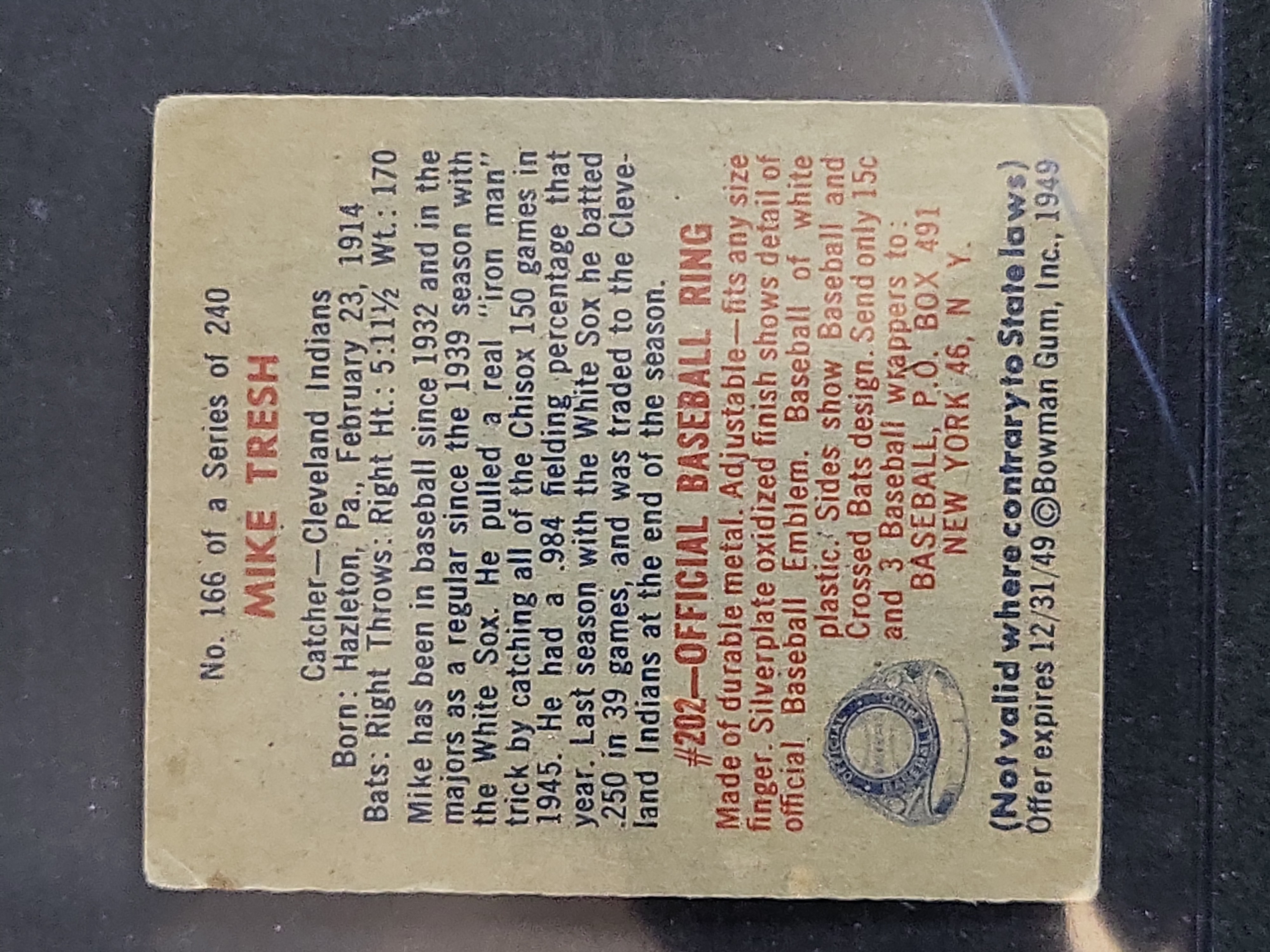 I03932 | An Assortment of Vintage Baseball Trading Cards Including T205 Tobacco and 1949 Bowman