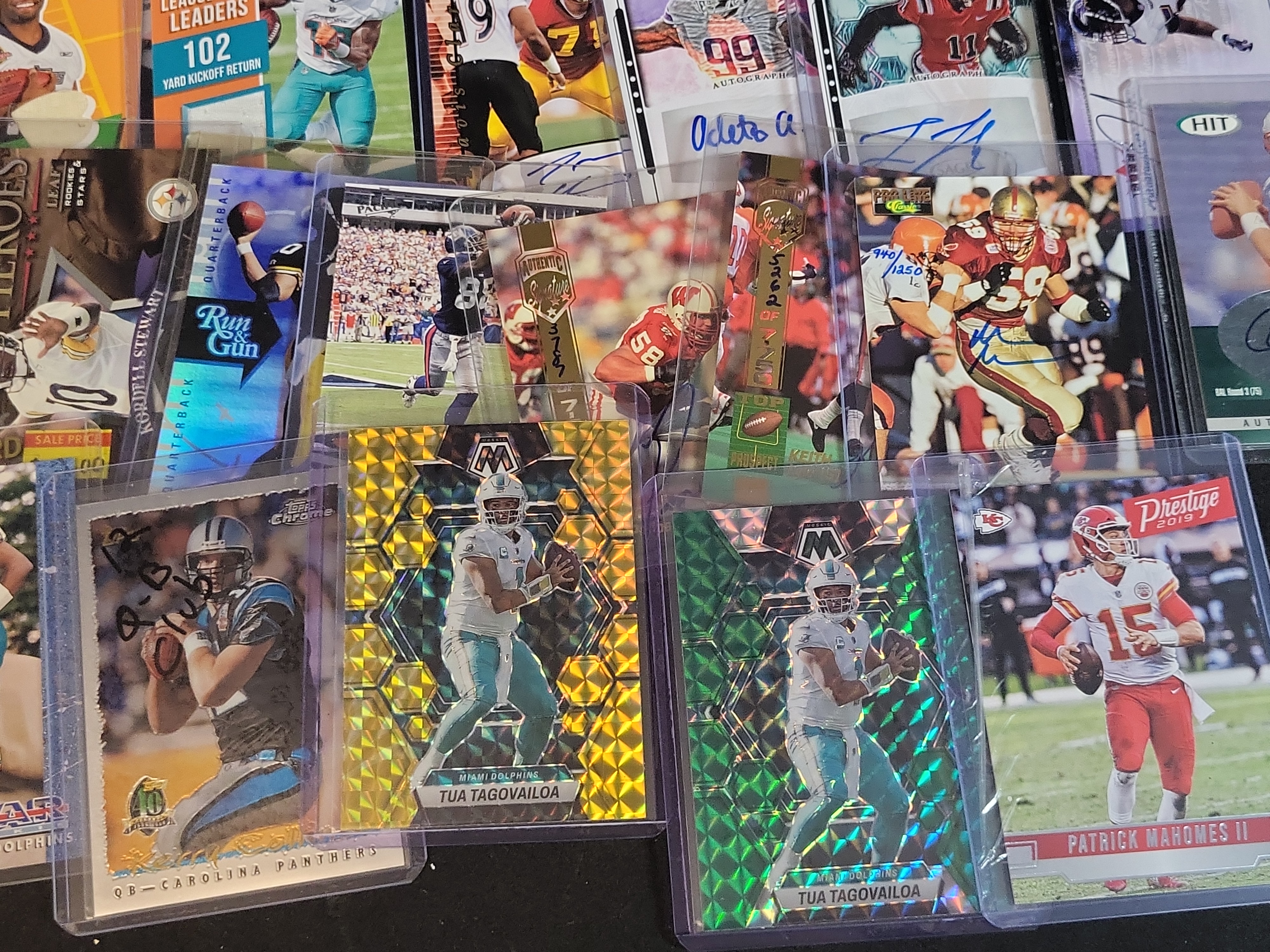 I03650 | An Assortment of Professional Football Trading Cards and Riddell Pocket Pro Helmets Late 1980s to 2023