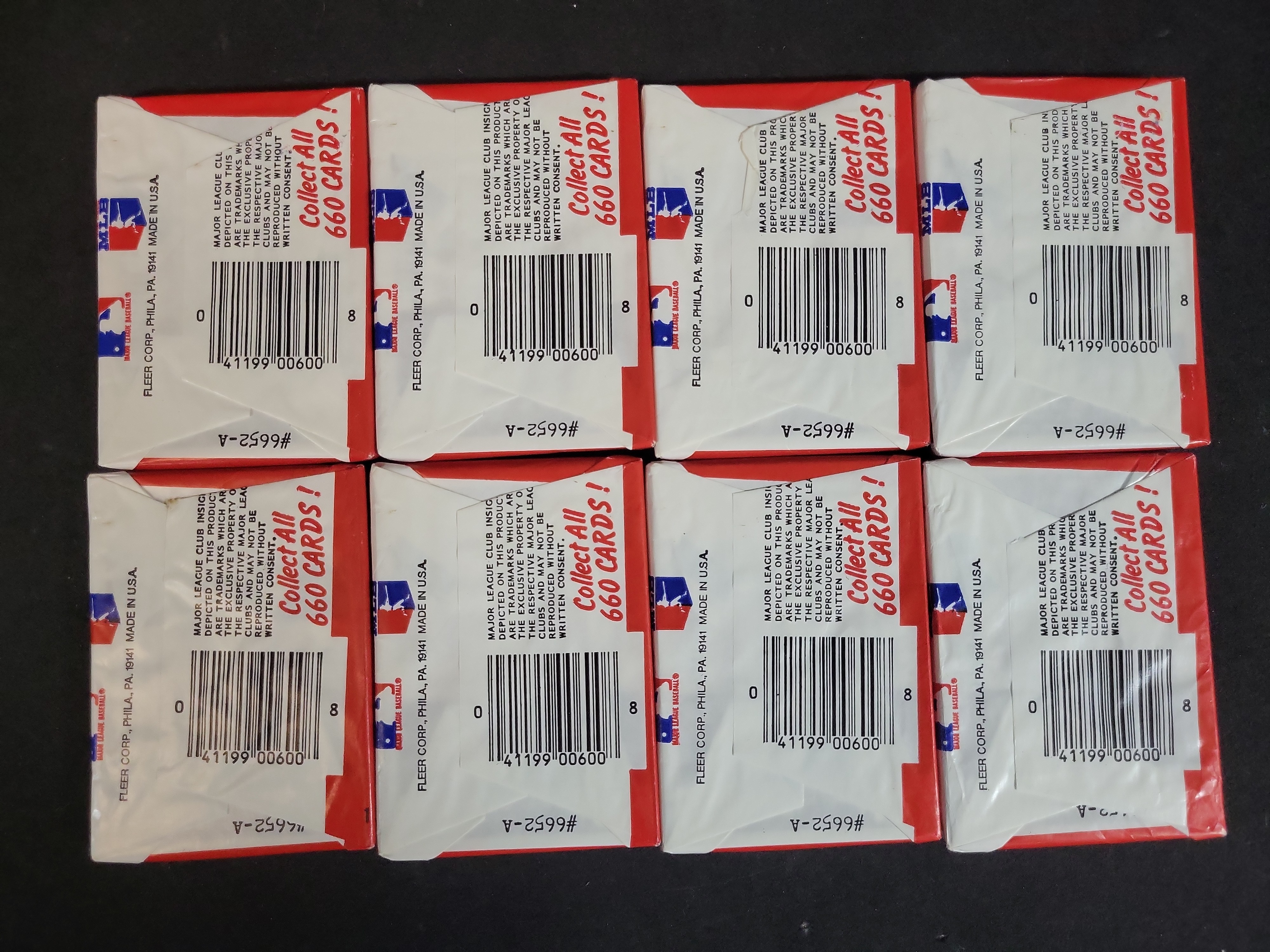 I03930 | Eight 1983 Fleer Baseball Unopened Wax Packs