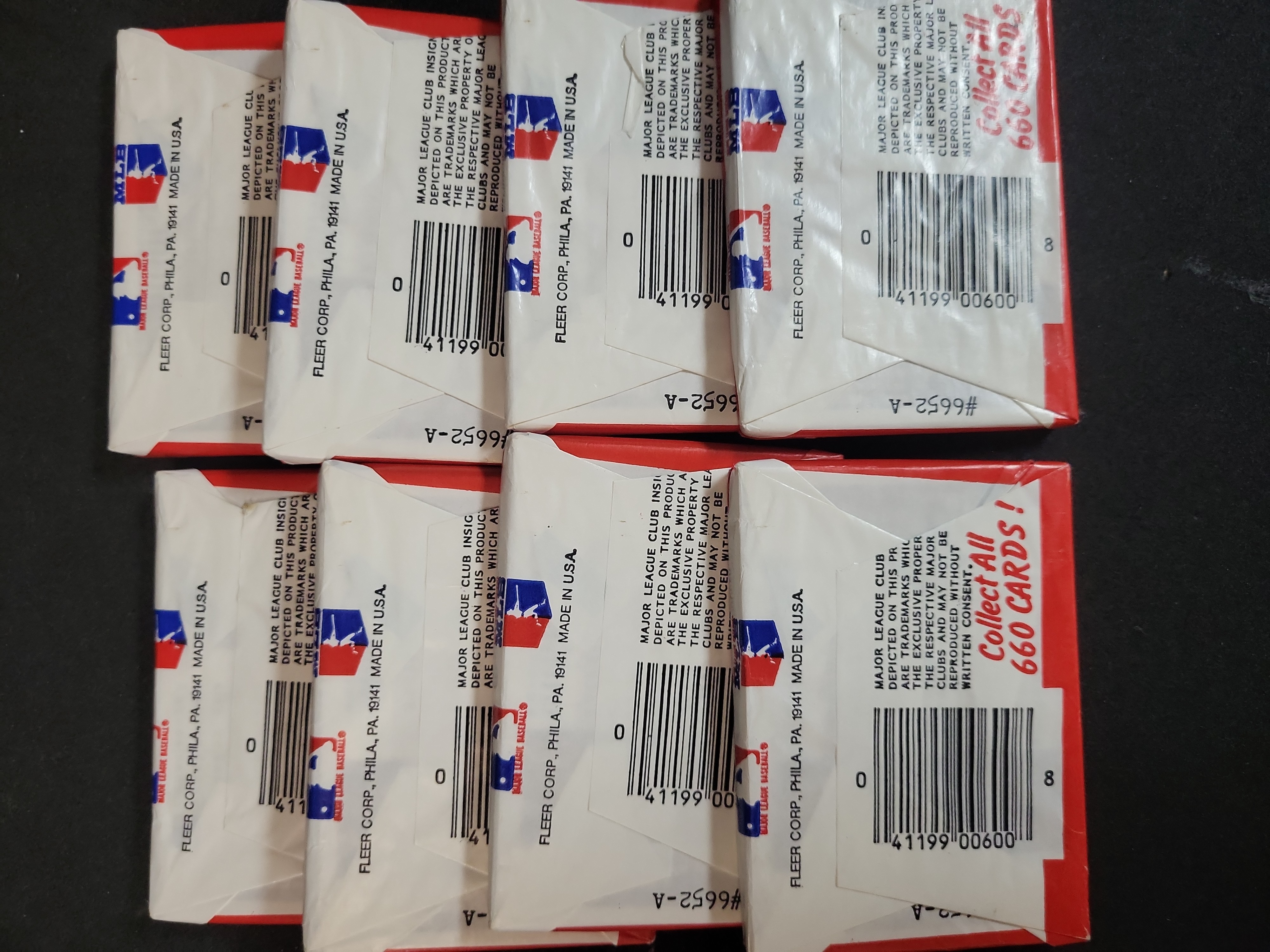 I03930 | Eight 1983 Fleer Baseball Unopened Wax Packs