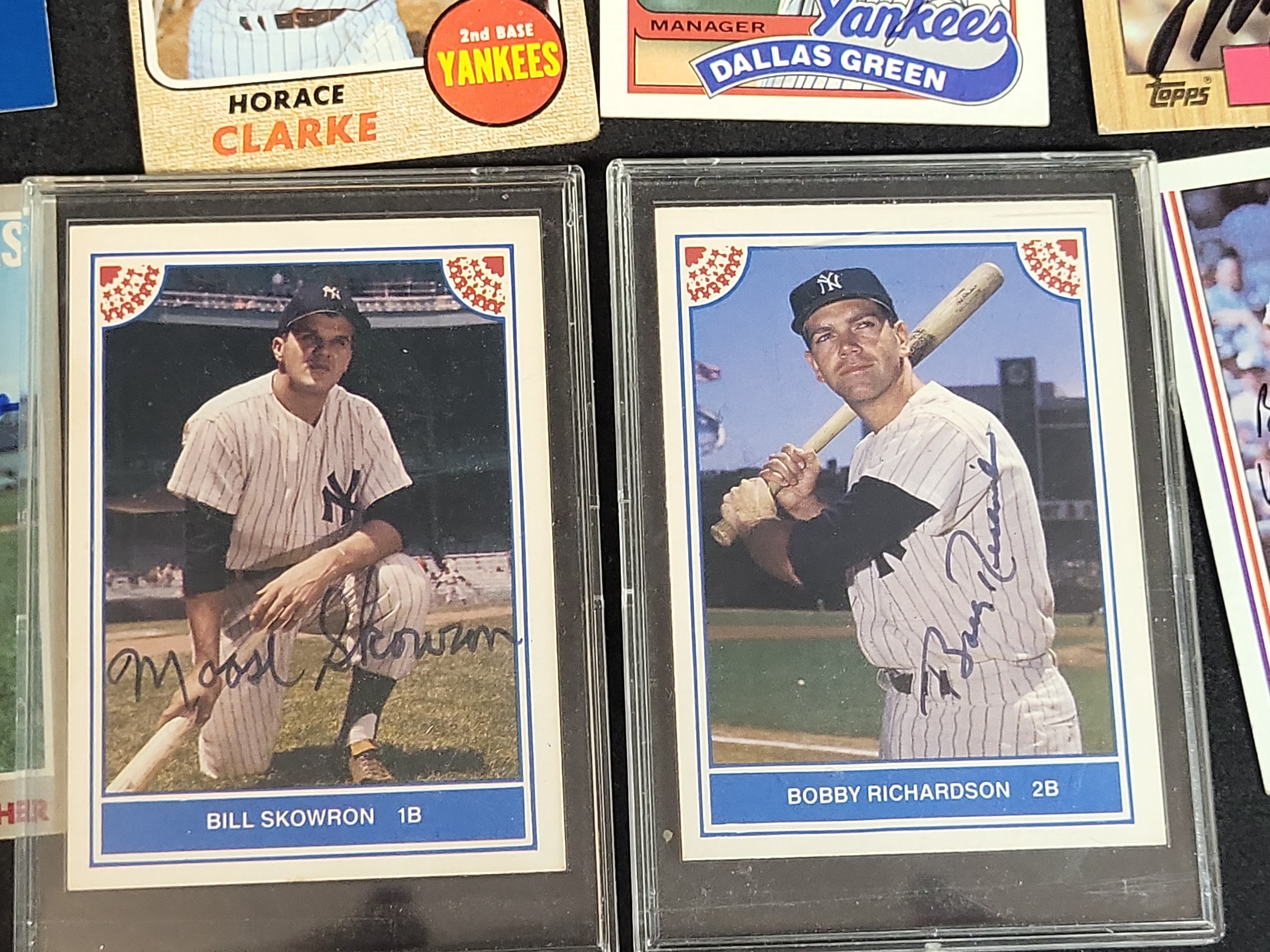 I03082 | A Collection of New York Yankees Baseball Cards Including Original Vintage and Autographed Examples