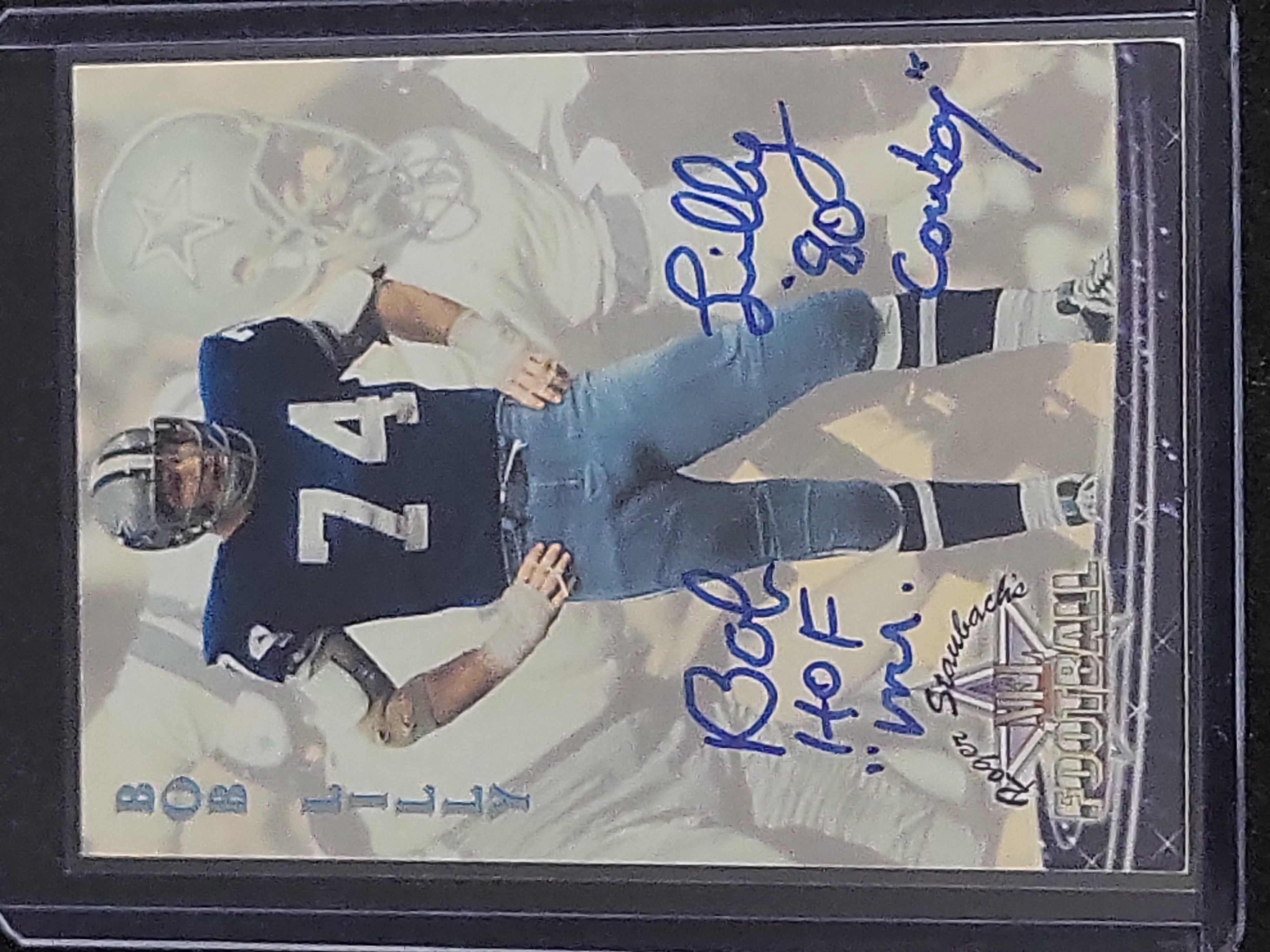 I03567 | A Collection of Nine Autographed NFL Football Trading Cards Including Hall of Fame Players