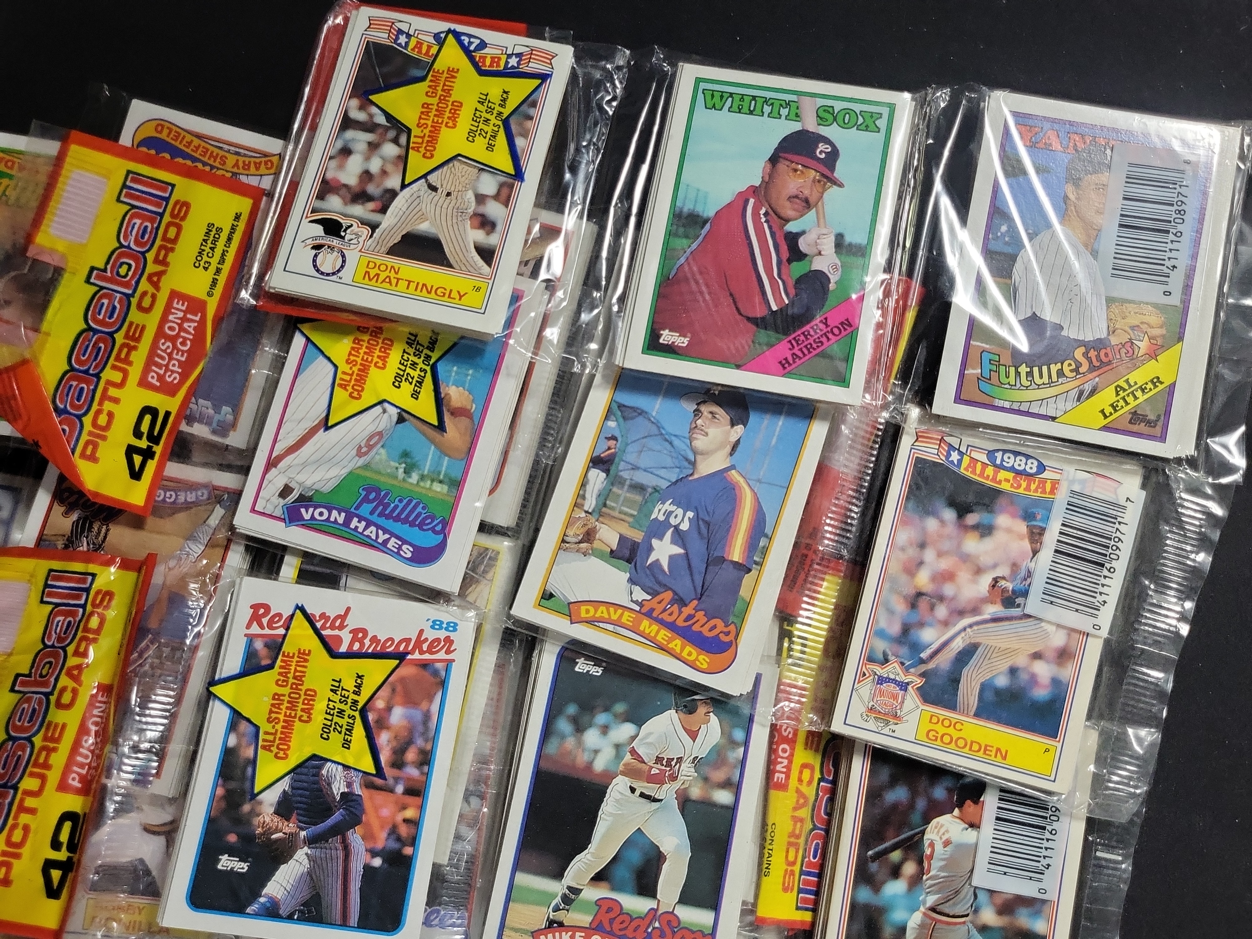 I03213 | An Assortment of Unopened Baseball Card Packs and Cards, 1987-1990