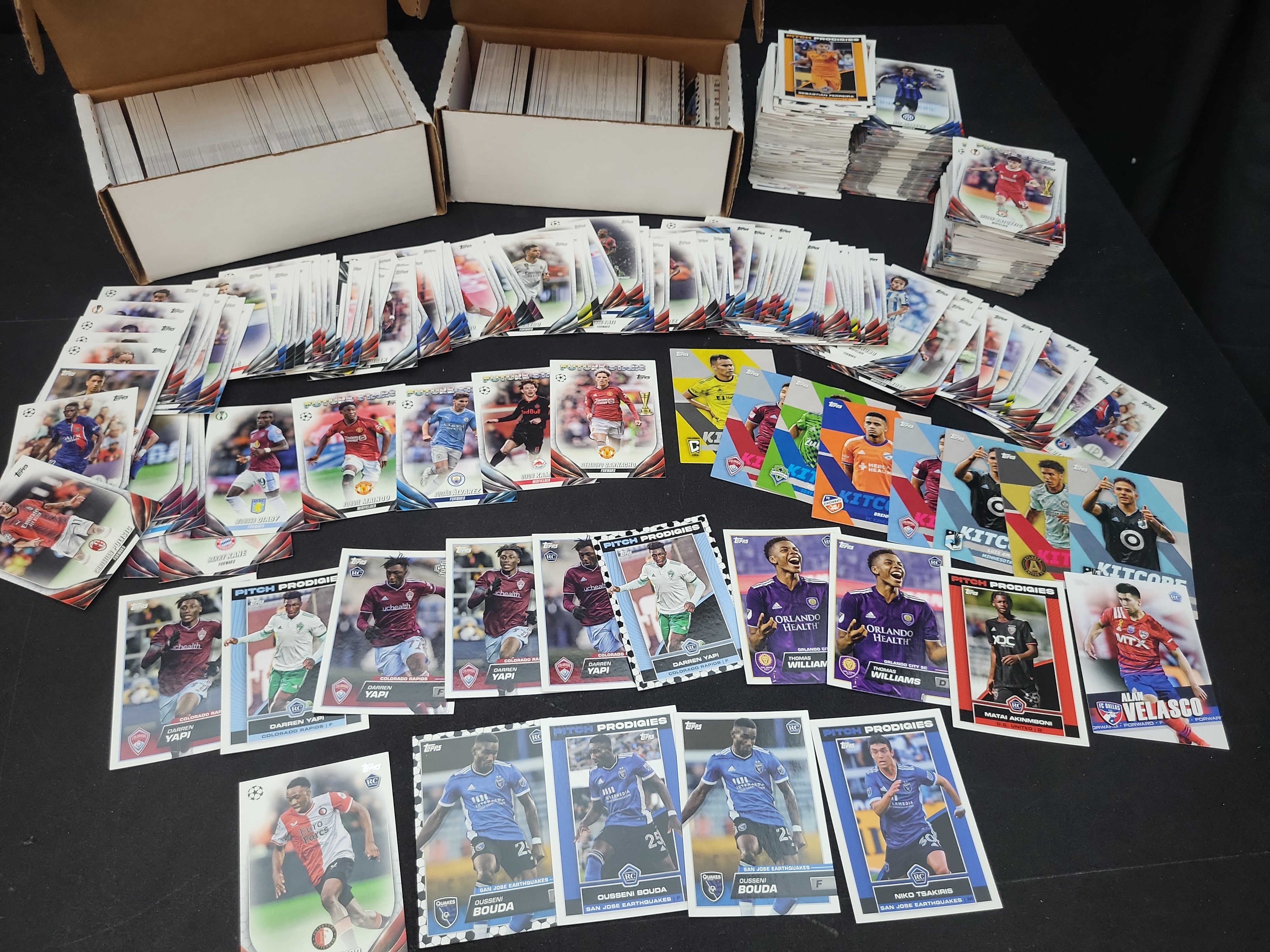 I03649 | A Collection of Topps 2023-2024 UEFA and MLS Soccer Trading Cards Including Rookie Cards