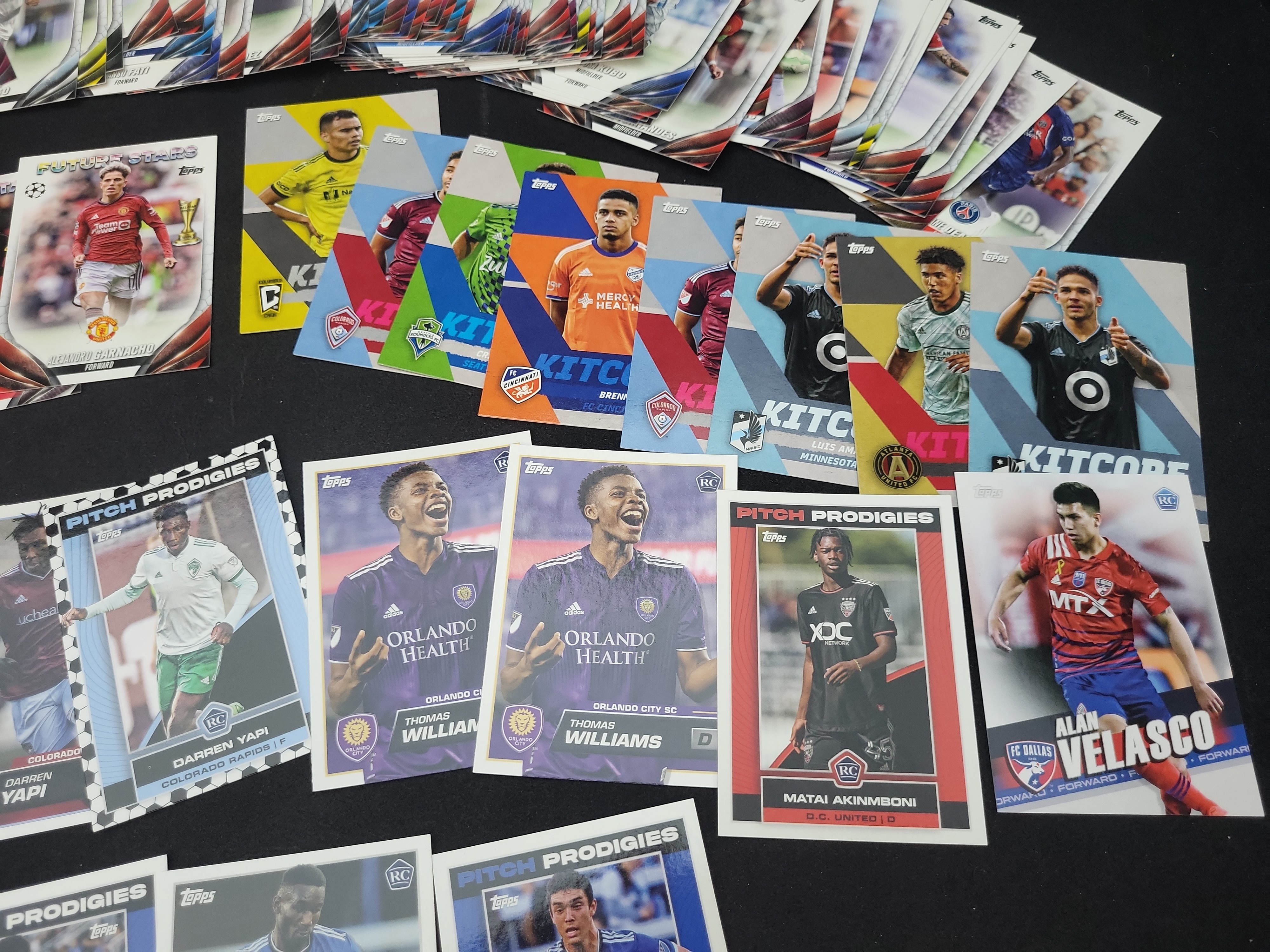 I03649 | A Collection of Topps 2023-2024 UEFA and MLS Soccer Trading Cards Including Rookie Cards