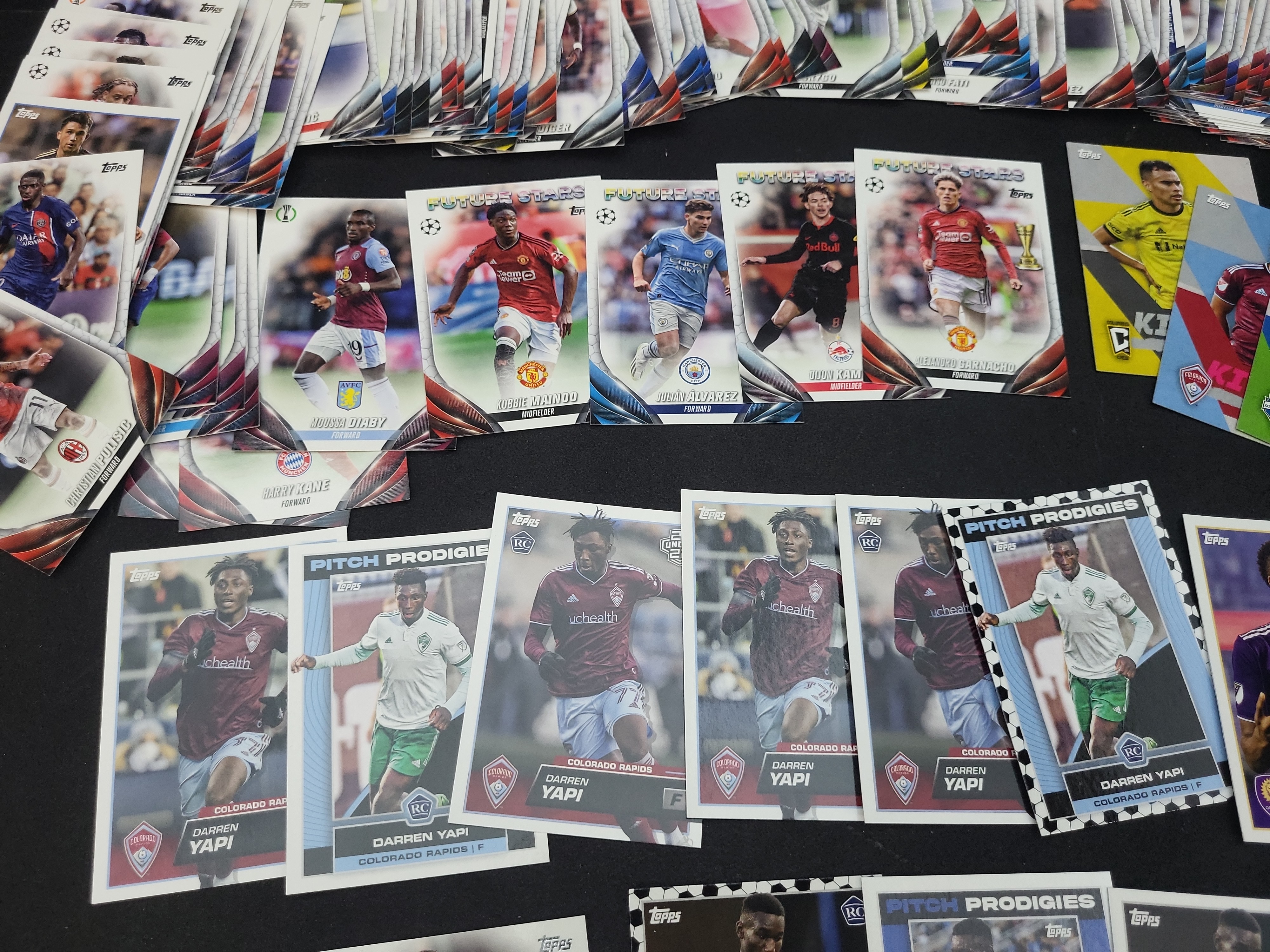 I03649 | A Collection of Topps 2023-2024 UEFA and MLS Soccer Trading Cards Including Rookie Cards