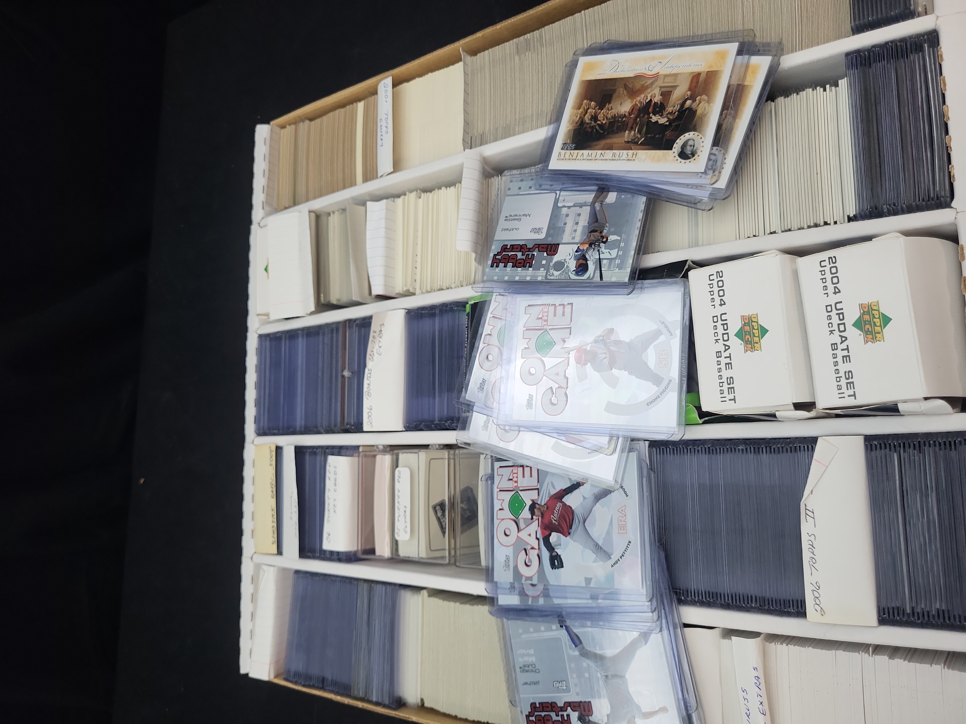 I03323 | An Assortment of Baseball Trading Cards Featuring Topps, Upper Deck, and Score, Late 1990s to 2017
