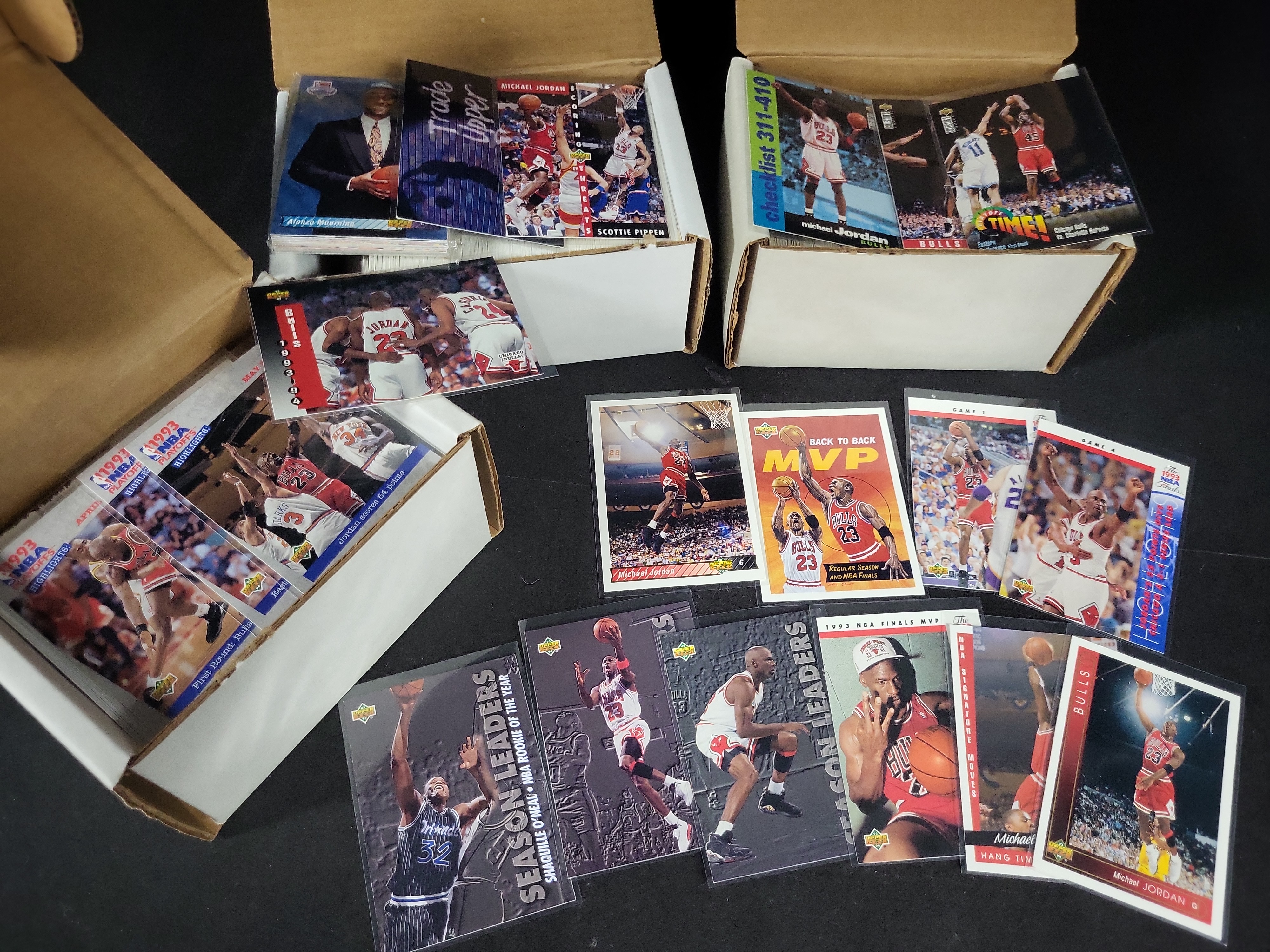 I03810 | An Assortment of Early 1990s Upper Deck and Collector's Choice Basketball Trading Cards Featuring Michael Jordan