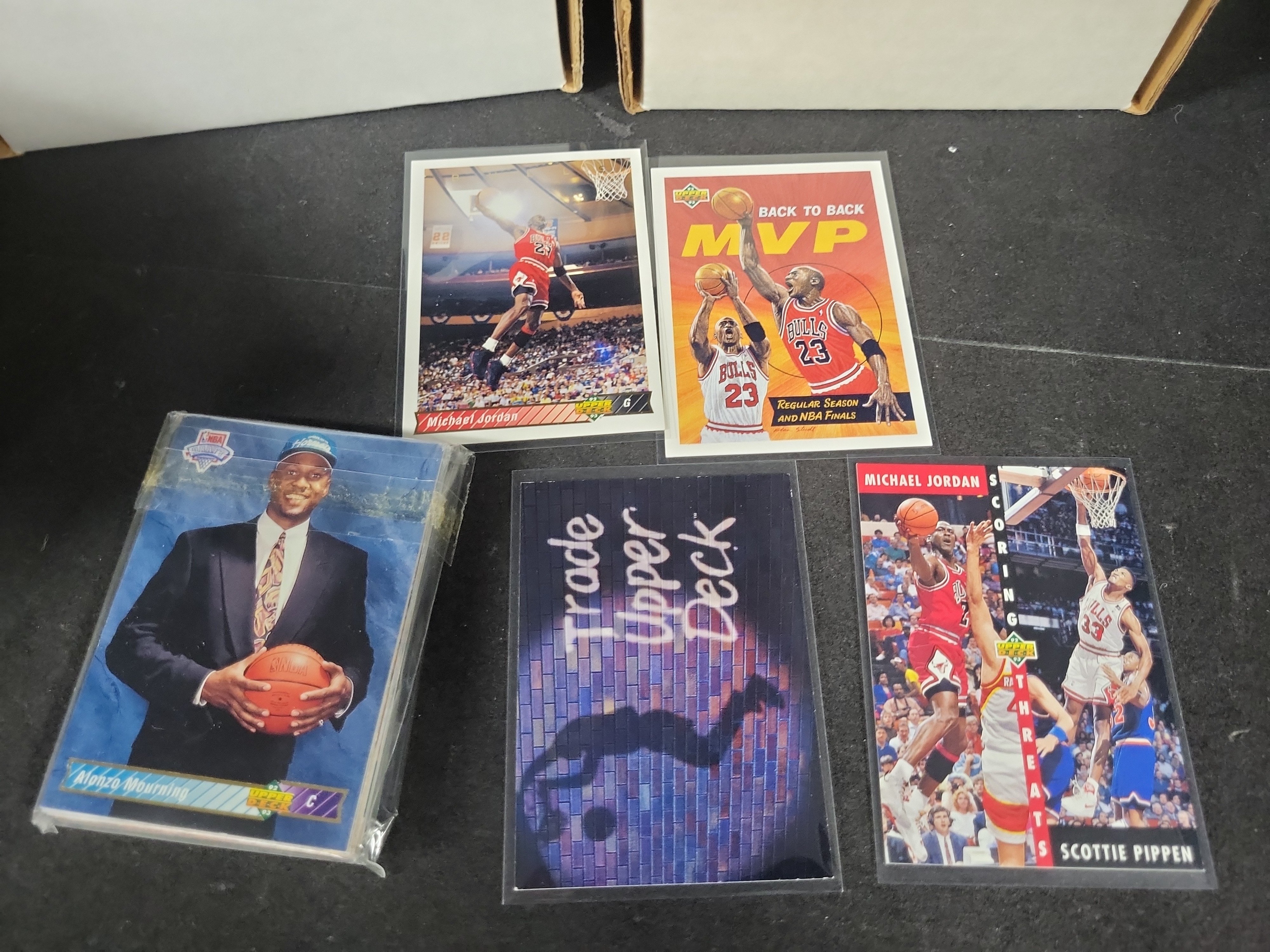 I03810 | An Assortment of Early 1990s Upper Deck and Collector's Choice Basketball Trading Cards Featuring Michael Jordan