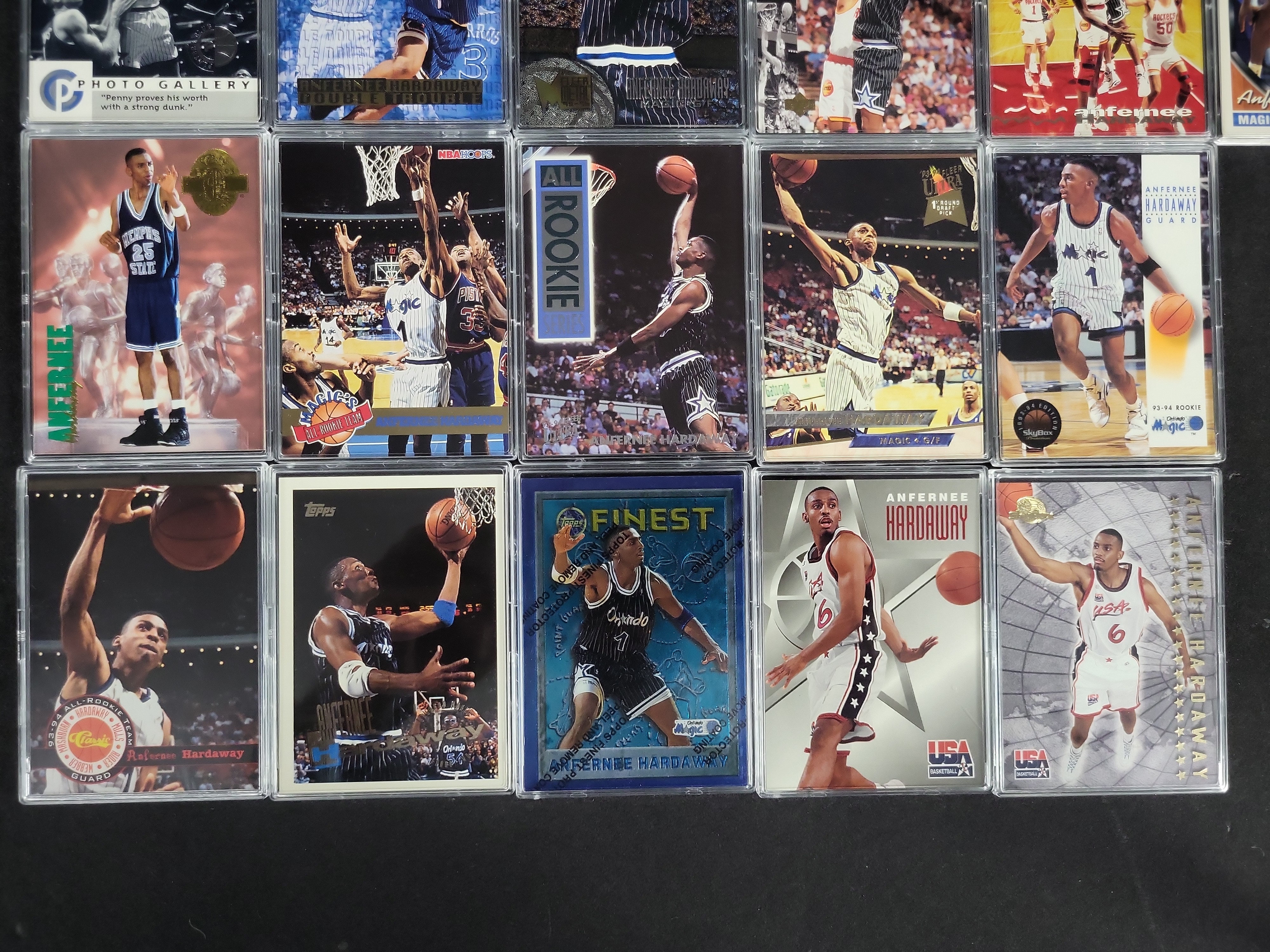 I03820 | An Assortment of Anfernee Penny Hardaway Basketball Trading Cards