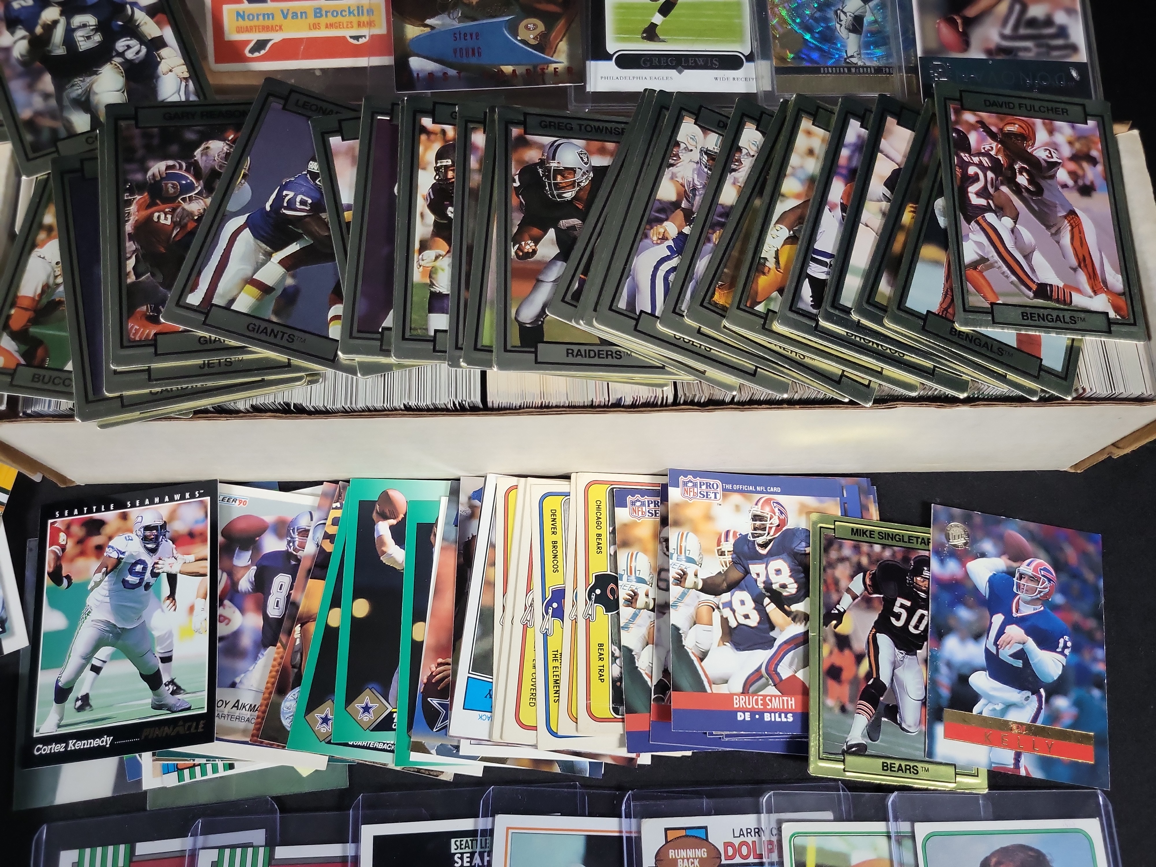 I03826 | A Collection of American Football Trading Cards Including Vintage and Modern Issues