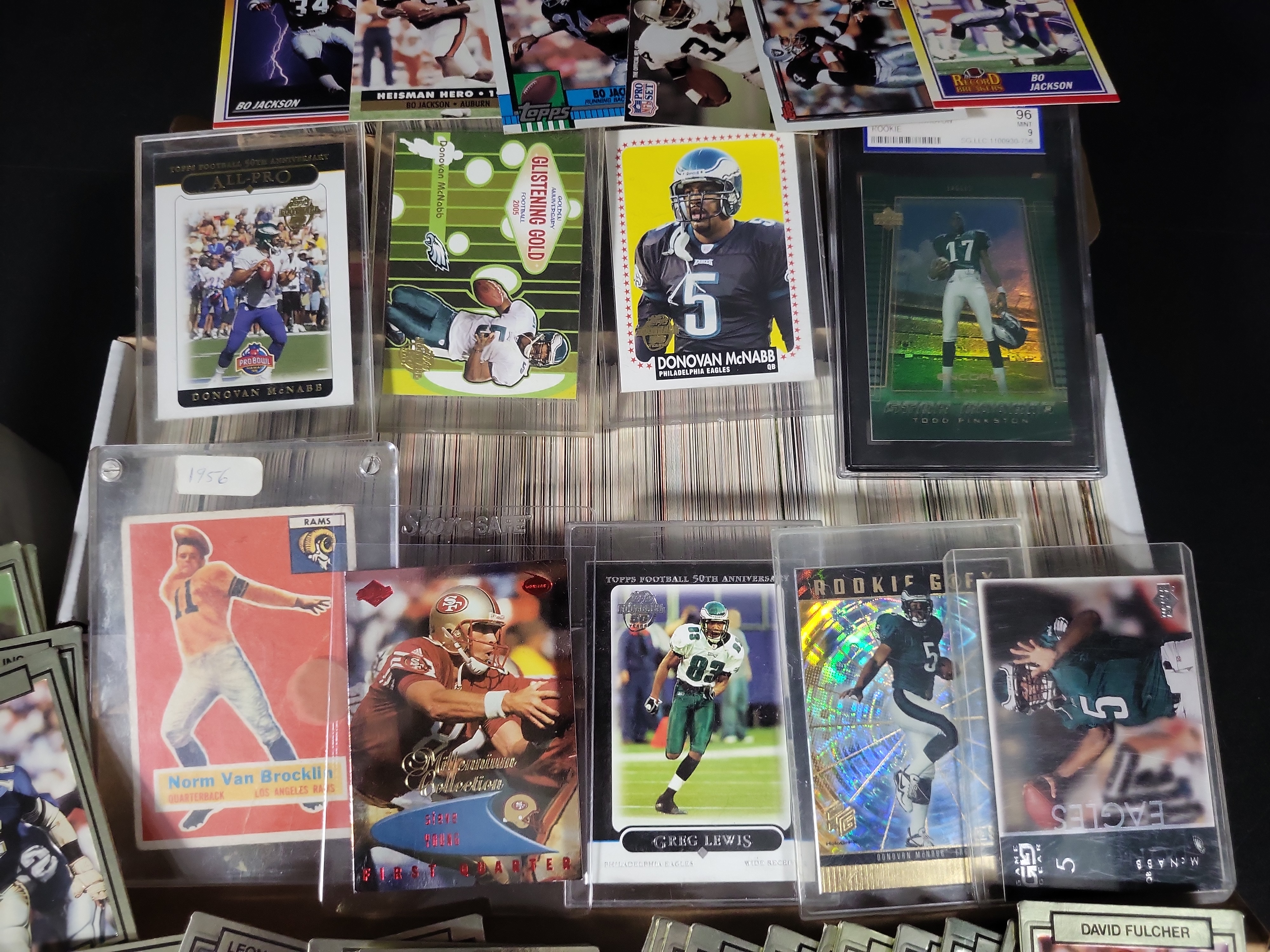 I03826 | A Collection of American Football Trading Cards Including Vintage and Modern Issues