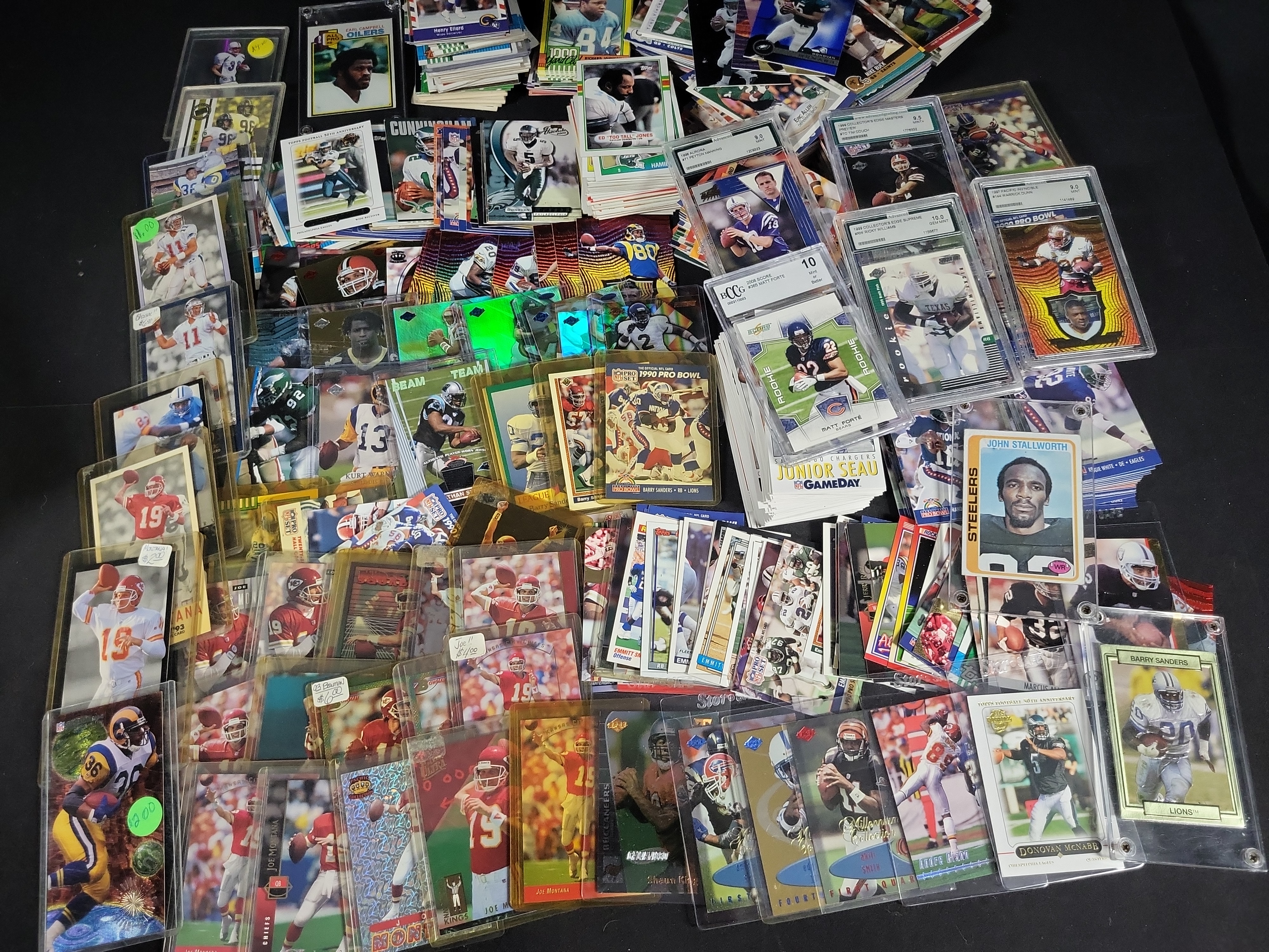 I03831 | A Collection of NFL Trading Cards Including Graded Rookie and Hall of Fame Players