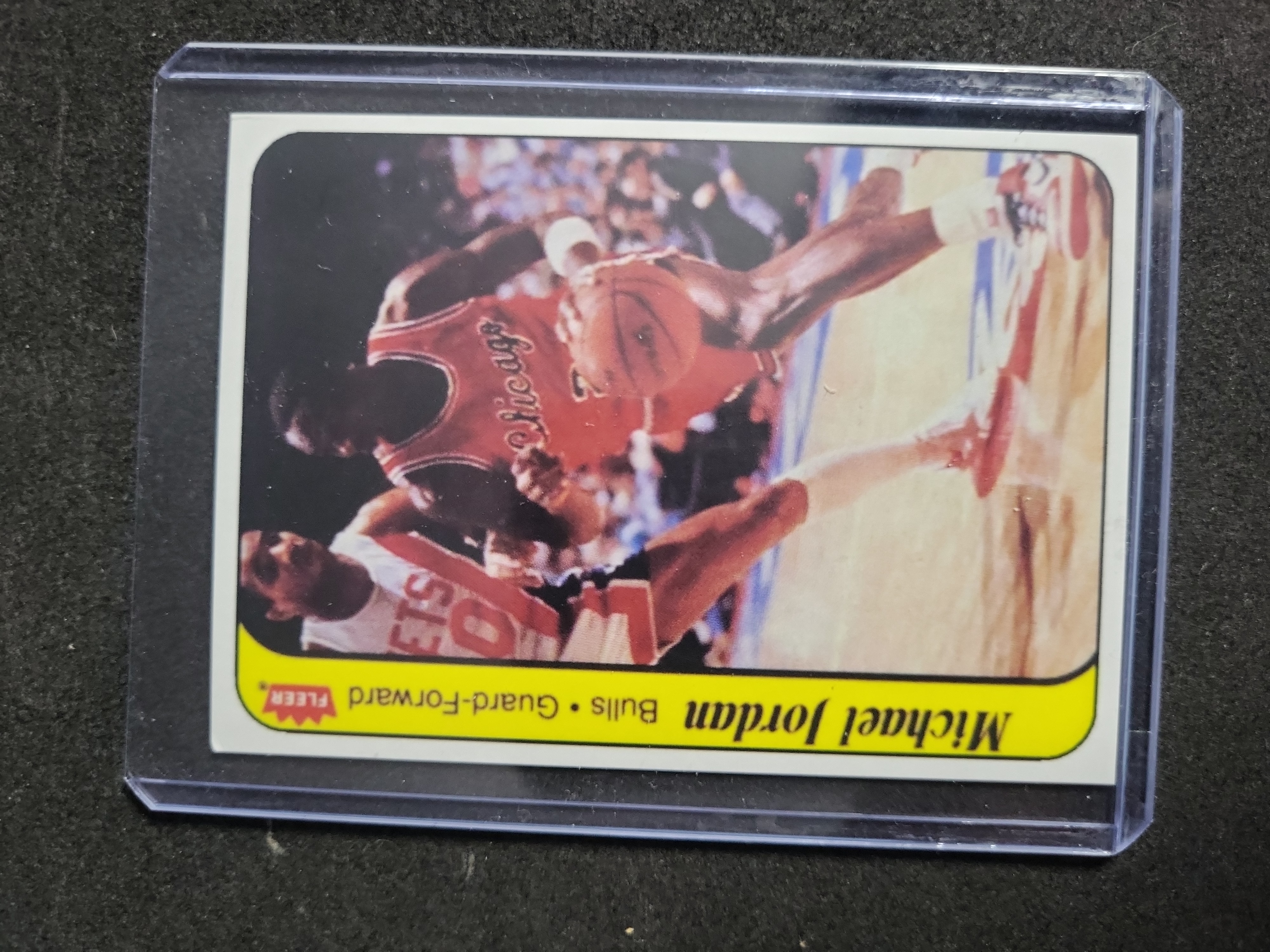 I03293 | Six REPRINT Michael Jordan Vintage Basketball Trading Cards Including 1986-87 Fleer