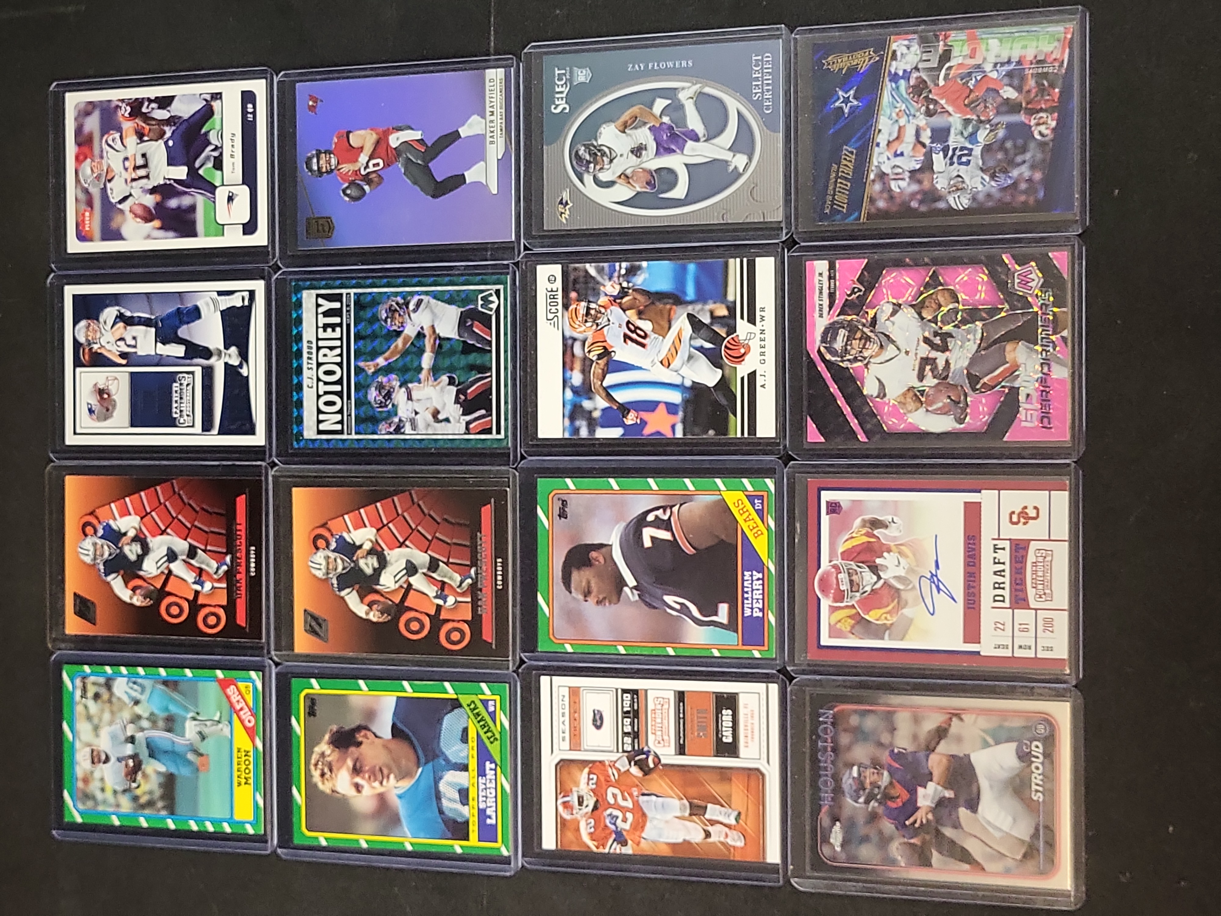 I03640 | A Collection of Sixteen American Football Trading Cards Including C.J. Stroud and Tom Brady