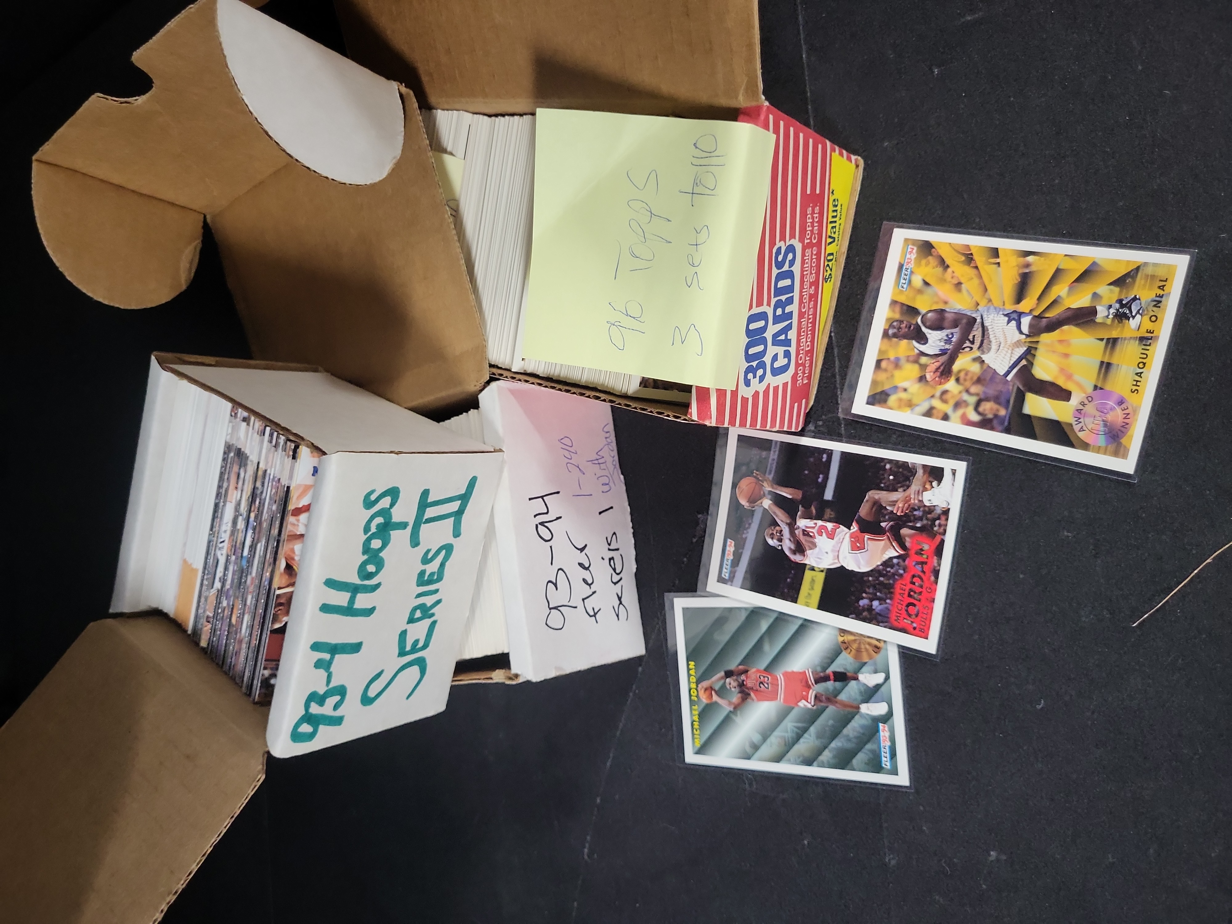 I03808 | A Collection of 1990s Basketball Trading Cards Including Fleer, Hoops, and Topps Sets