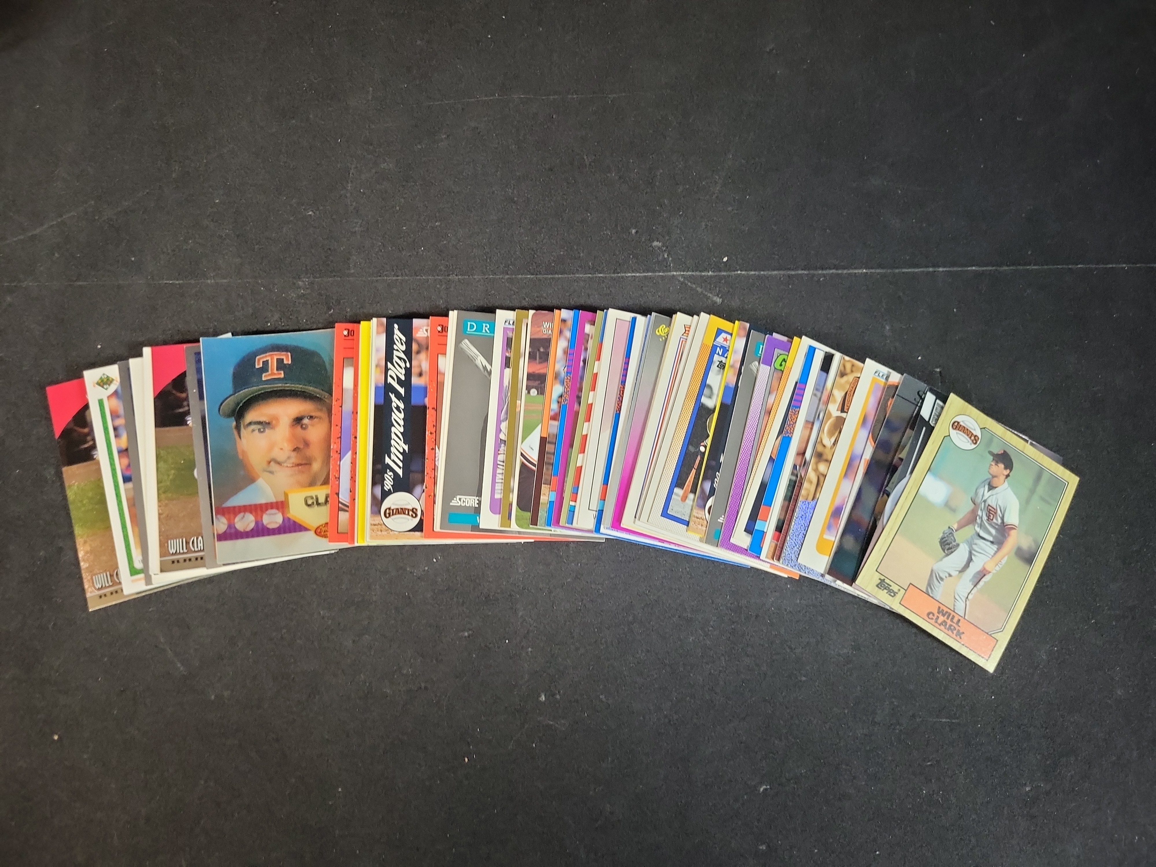 I03224 | A Collection of Baseball Trading Card Player Lots Including Jeff Bagwell Roger Clemens Mark McGwire and Will Clark