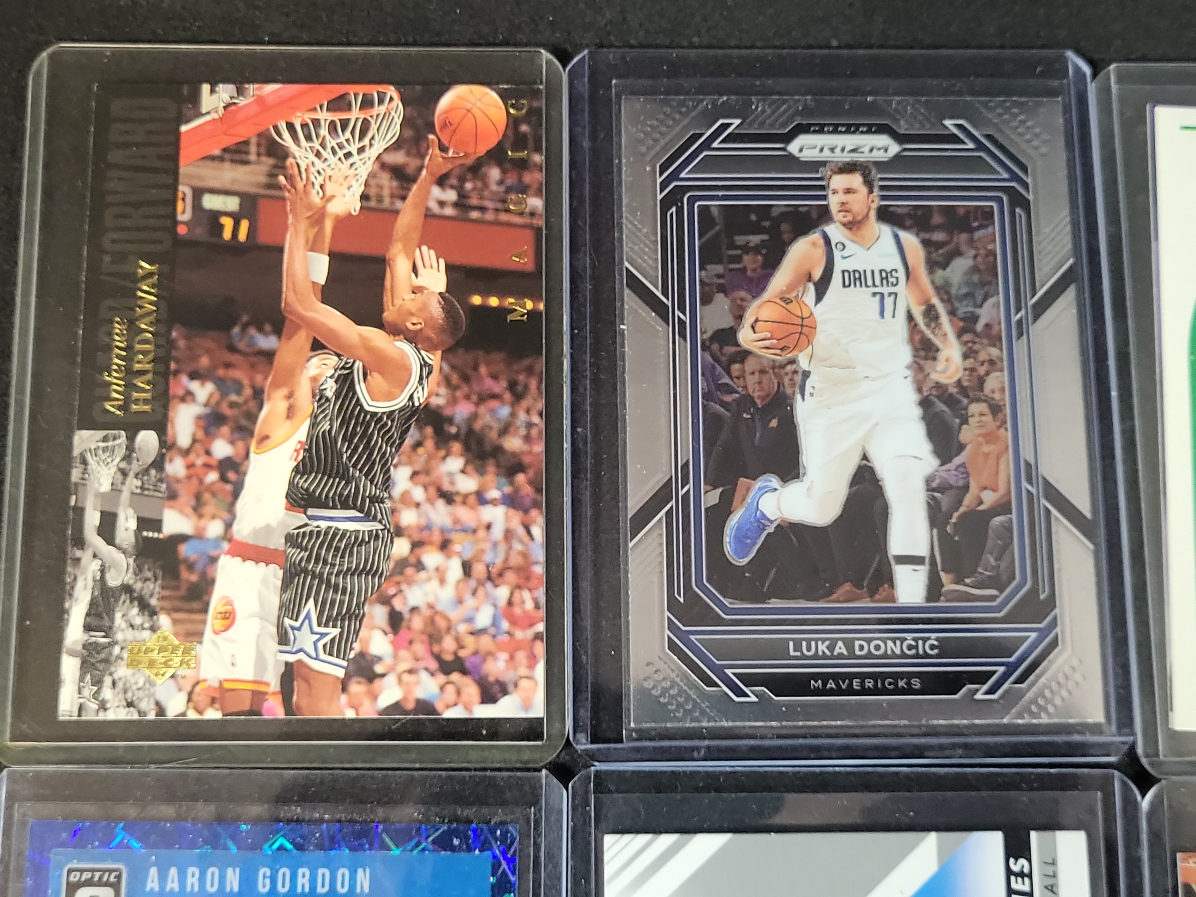 I03642 | An Assortment of Modern and Vintage-Style Basketball Trading Cards Including Panini Prizm, Fleer, and Upper Deck