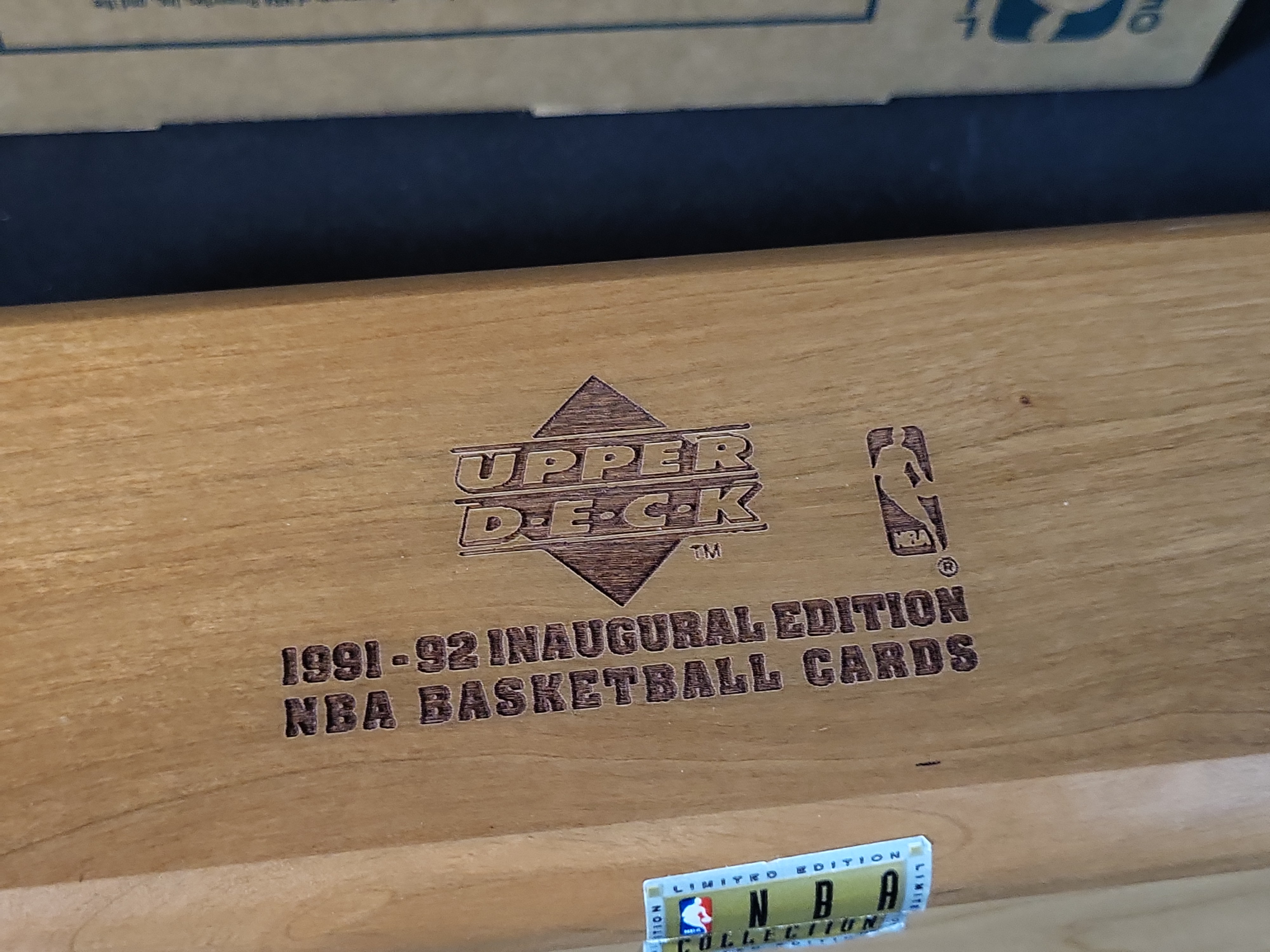 I03241 | 1991-92 Upper Deck Basketball Inaugural Edition Complete Factory Set in Limited Edition Wooden Commemorative Box