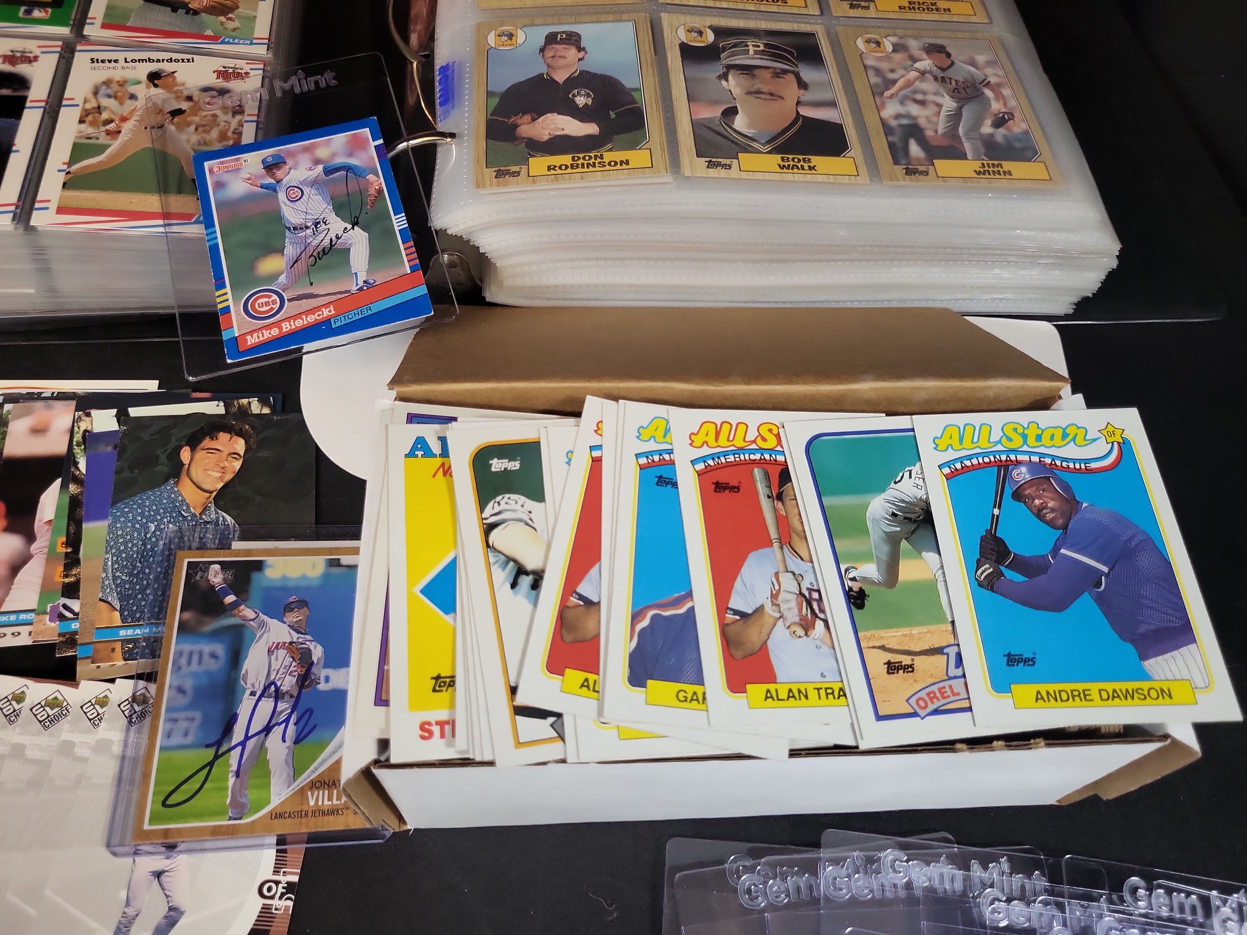 I03655 | A Collection of Baseball Trading Cards and Memorabilia Featuring 1988 Fleer and Philadelphia Phillies 2008 World Series Plaque