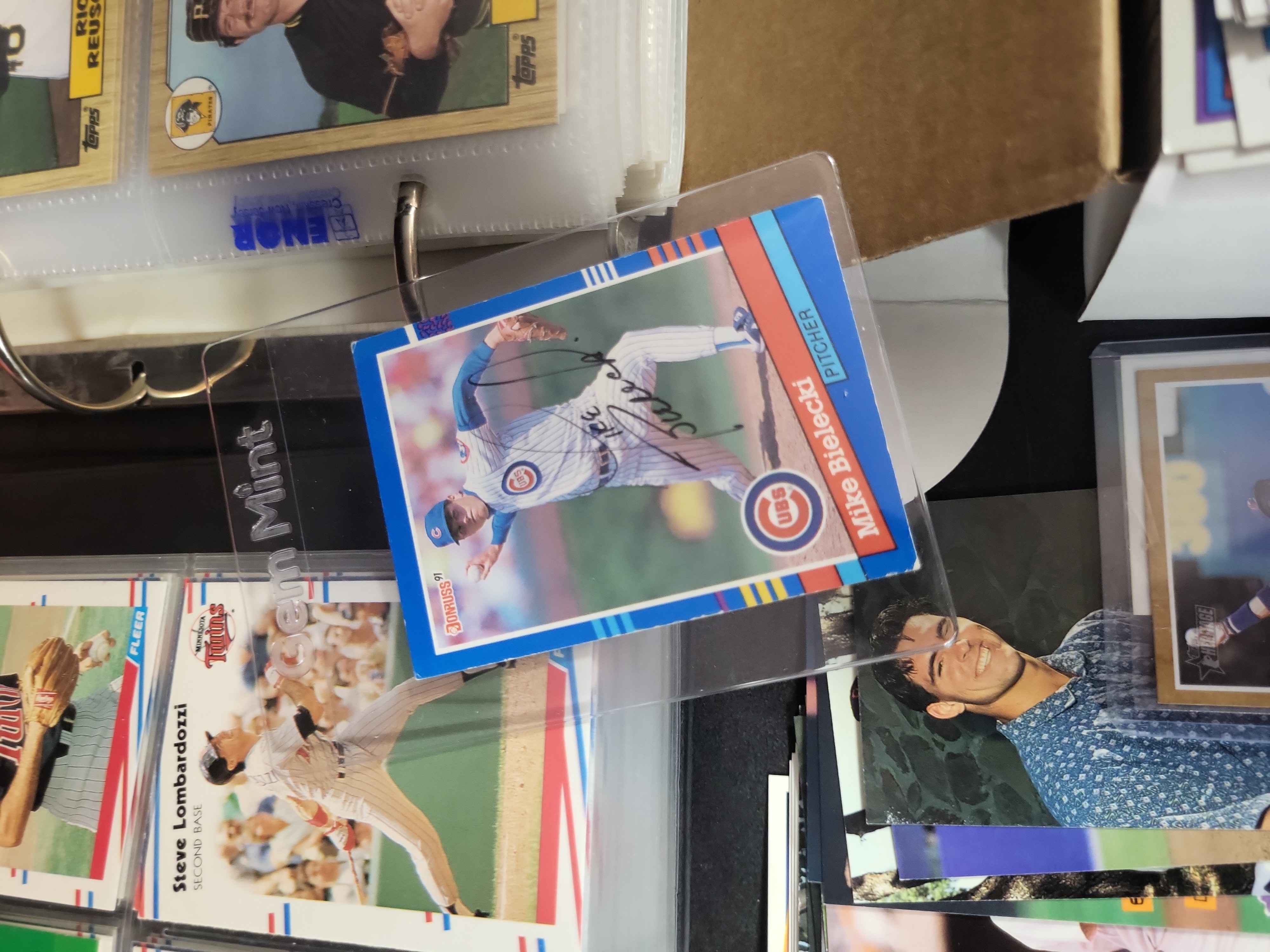 I03655 | A Collection of Baseball Trading Cards and Memorabilia Featuring 1988 Fleer and Philadelphia Phillies 2008 World Series Plaque