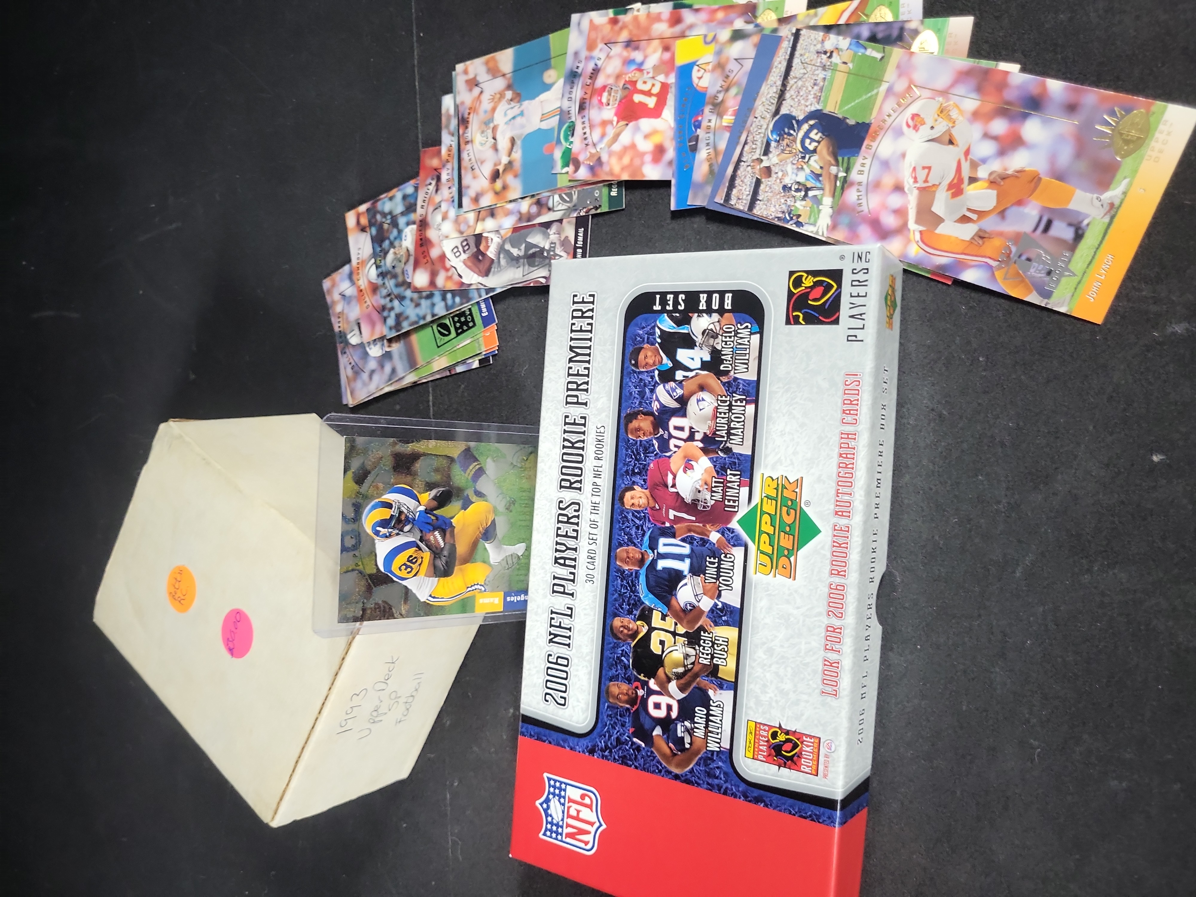 I03828 | A Collection of NFL Trading Cards Including 2006 Upper Deck Rookie Premiere Box Set and 1993 Upper Deck SP Cards
