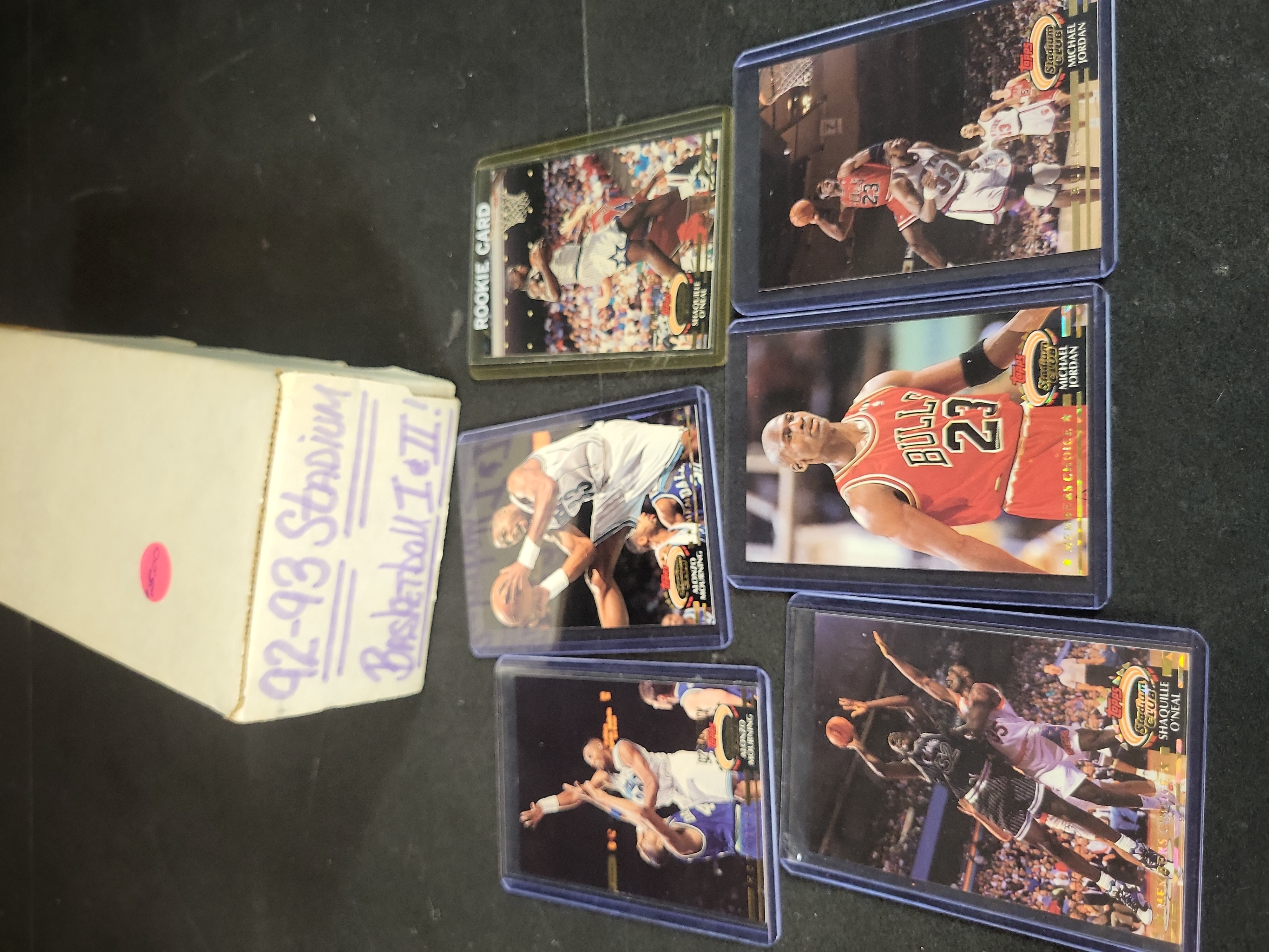 I03833 | A Collection of 1992-1993 Topps Stadium Club Basketball Cards Featuring Michael Jordan and Shaquille O'Neal