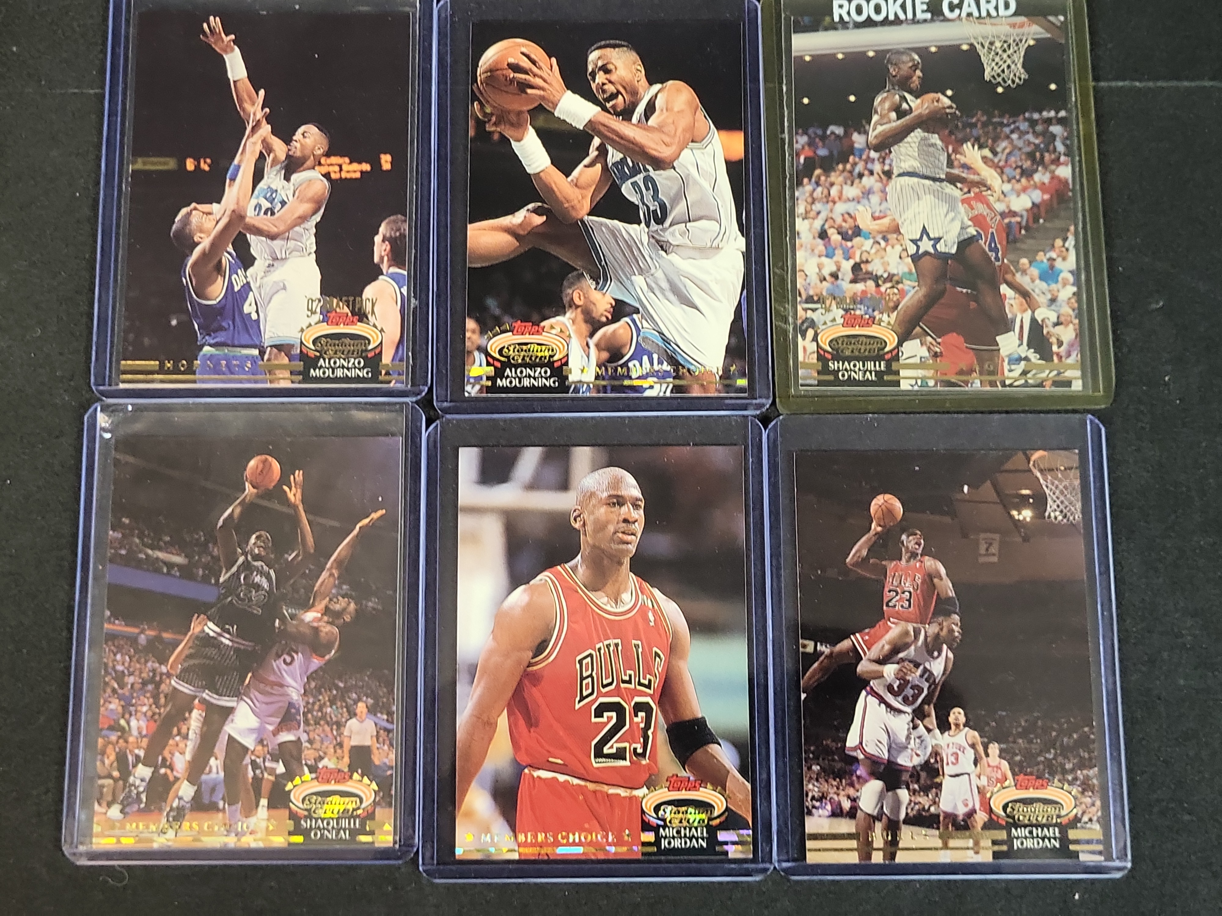 I03833 | A Collection of 1992-1993 Topps Stadium Club Basketball Cards Featuring Michael Jordan and Shaquille O'Neal