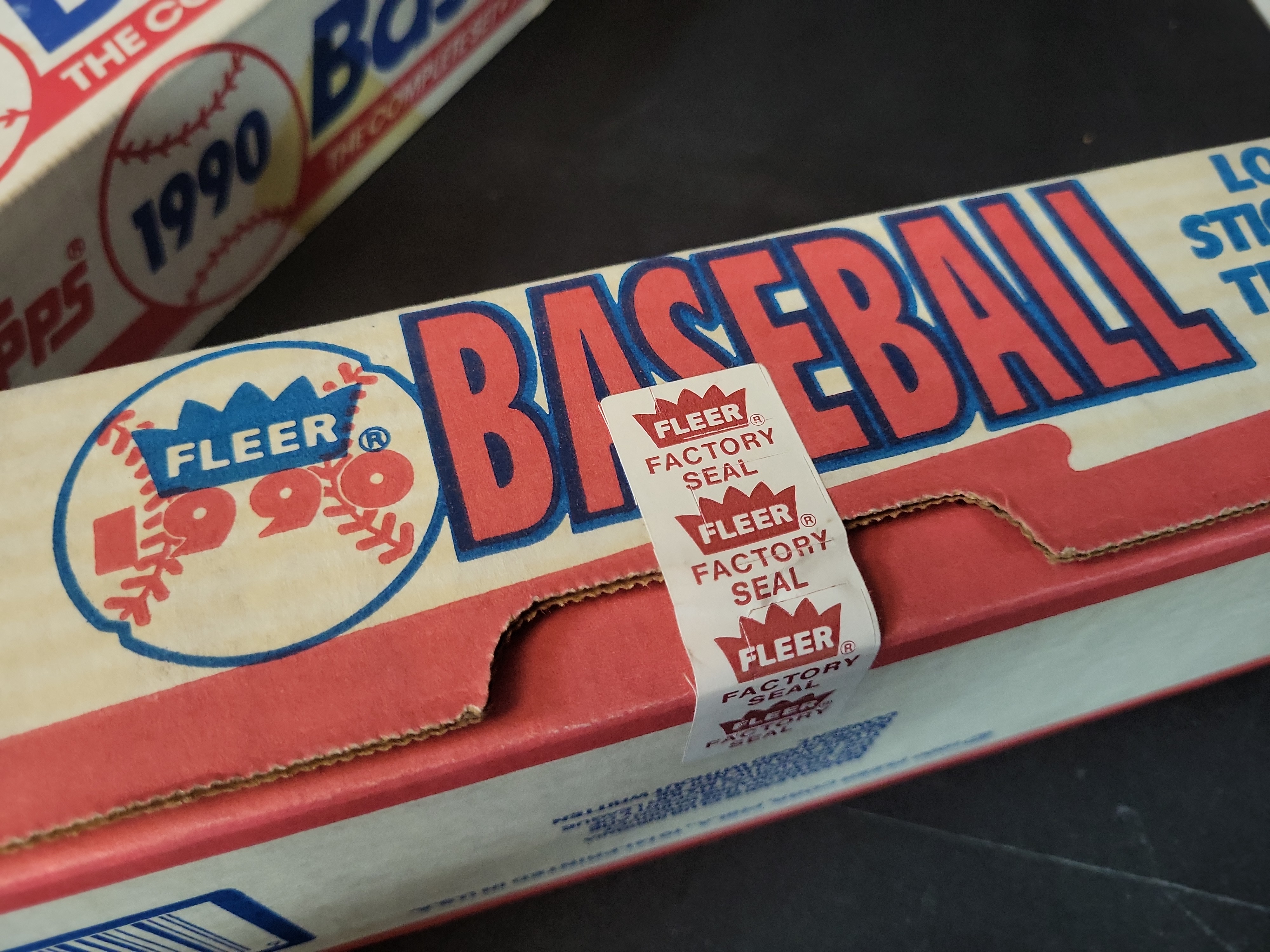 I03264 | Collection of (4) 1990 Major League Baseball Complete Factory Sets - Topps, Fleer, Donruss and Score